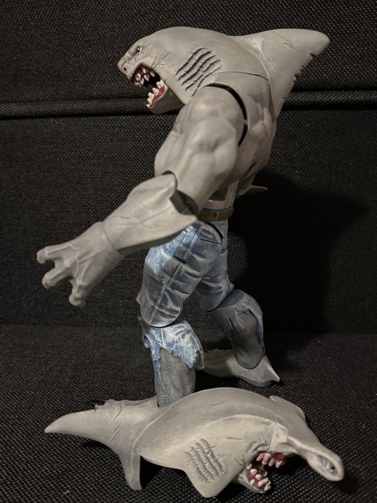 King Shark DC Multiverse Build A Figure BAF CNC 100% Complete with Hammerhead 9&Prime;