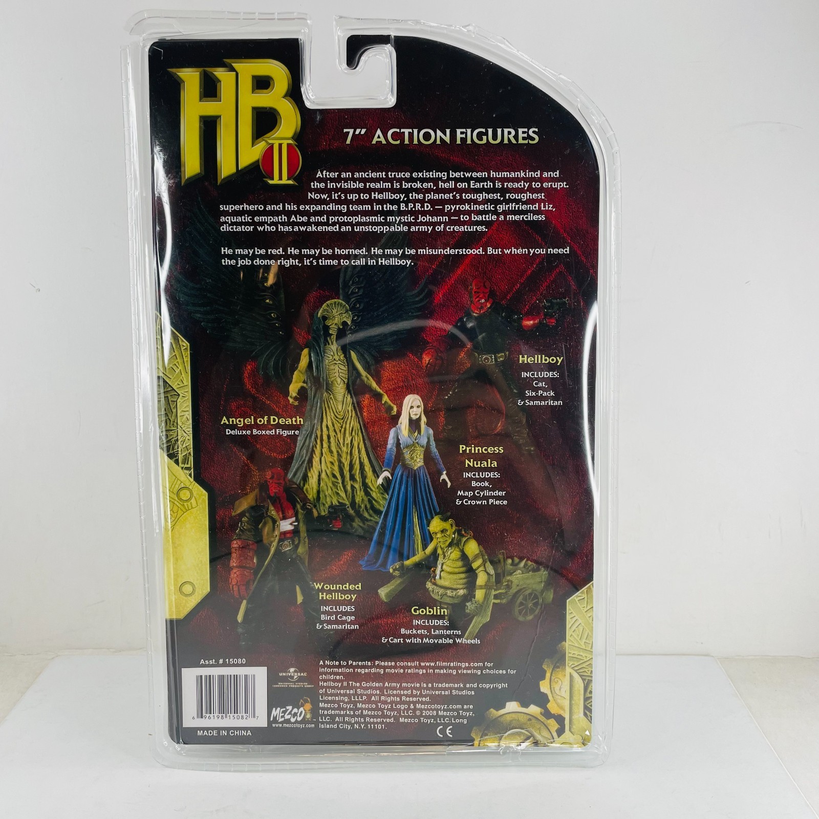 Wounded Hellboy Series II 7&Prime; Action Figure 1/12 Doll w/Samaritan & Handgun