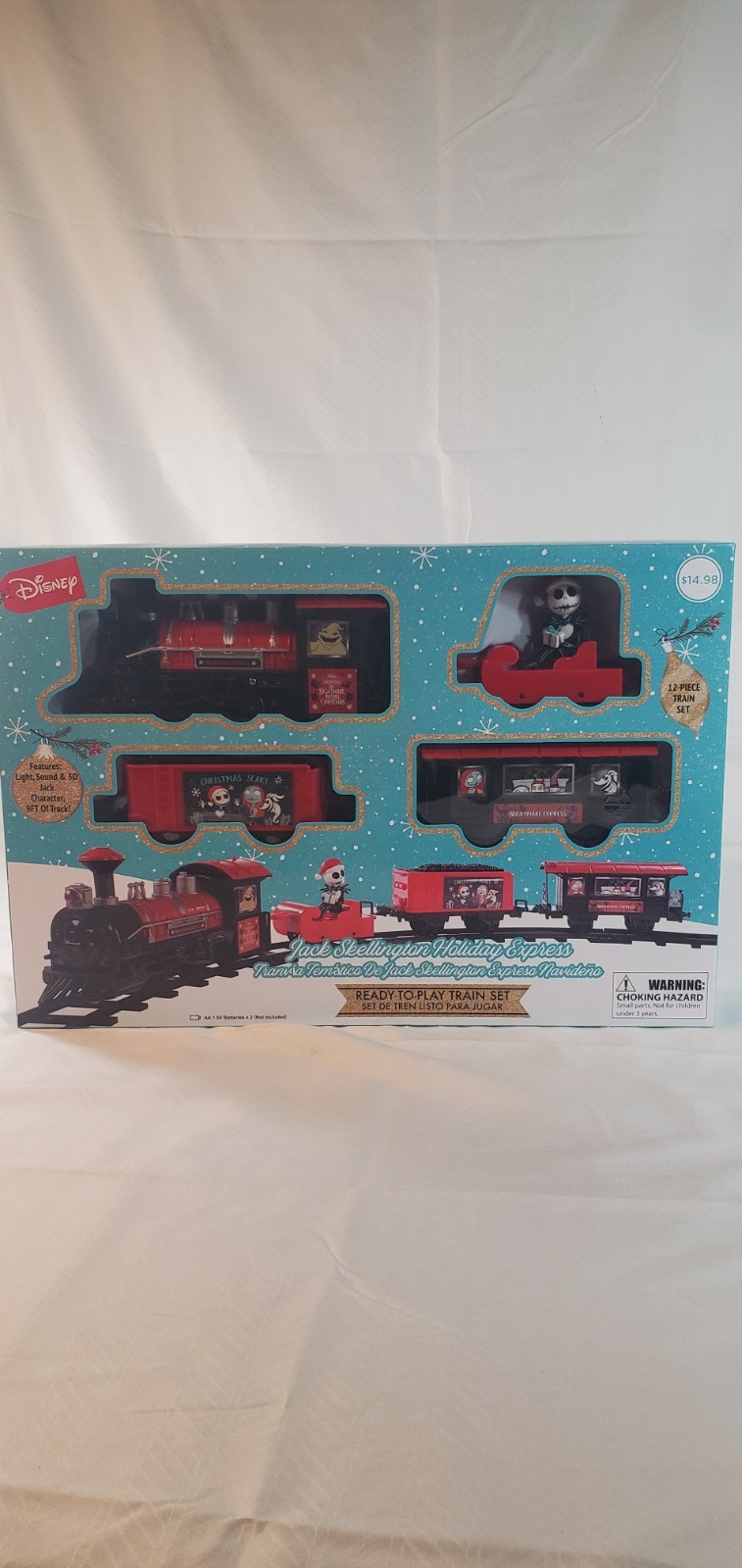 Disney Jack Skellington Holiday Express Ready To Play Train Set NIB RUZ
