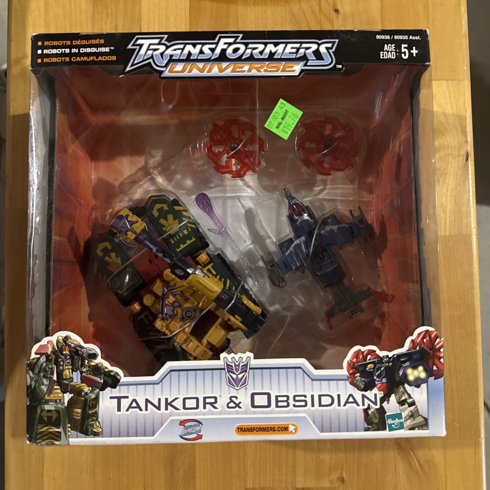 Transformers Universe Tankor & Obsidian 2003 & NIB Sealed