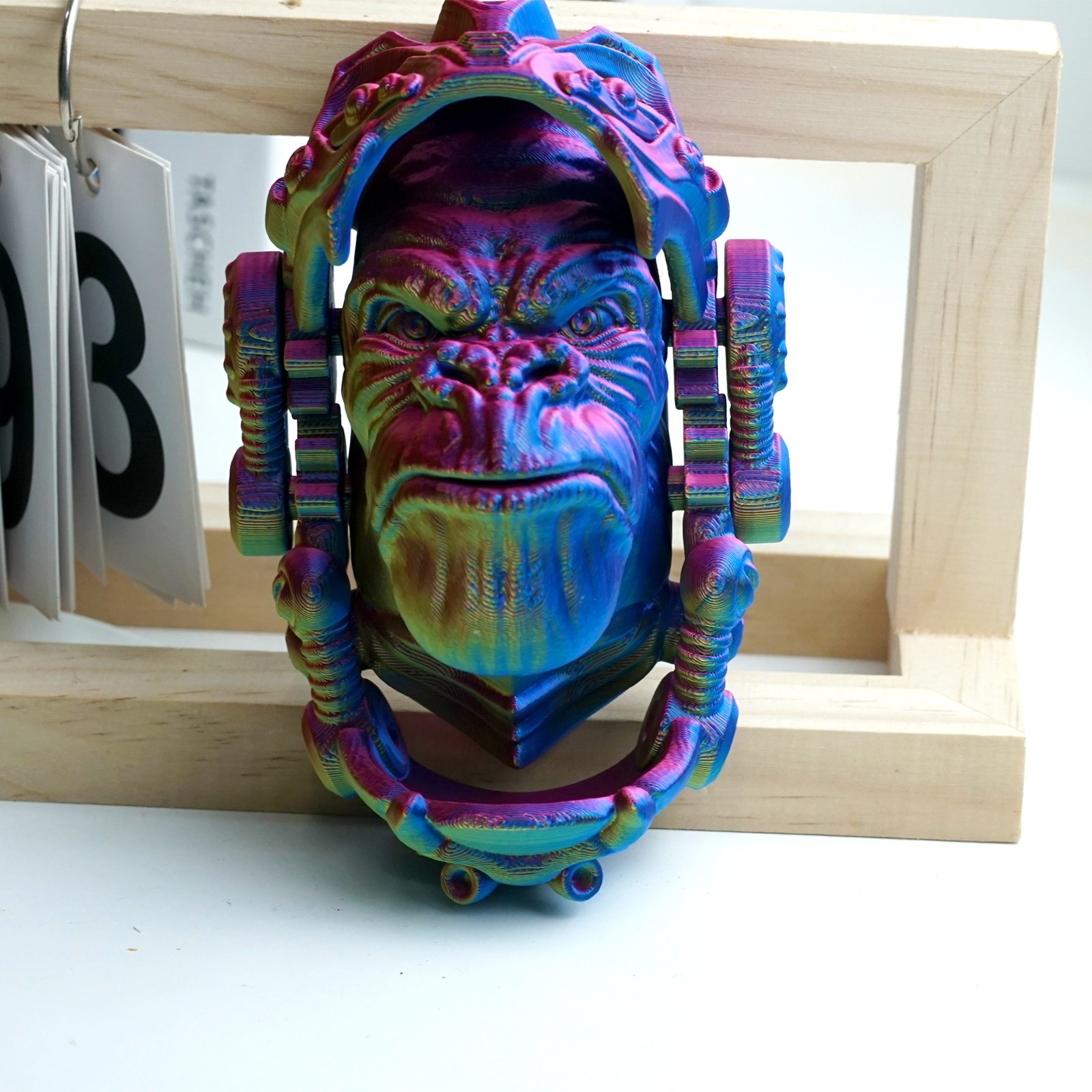 3D Printed Gorilla Mask Model,Articulated Animals Figure,Fidget Toys Home Decor