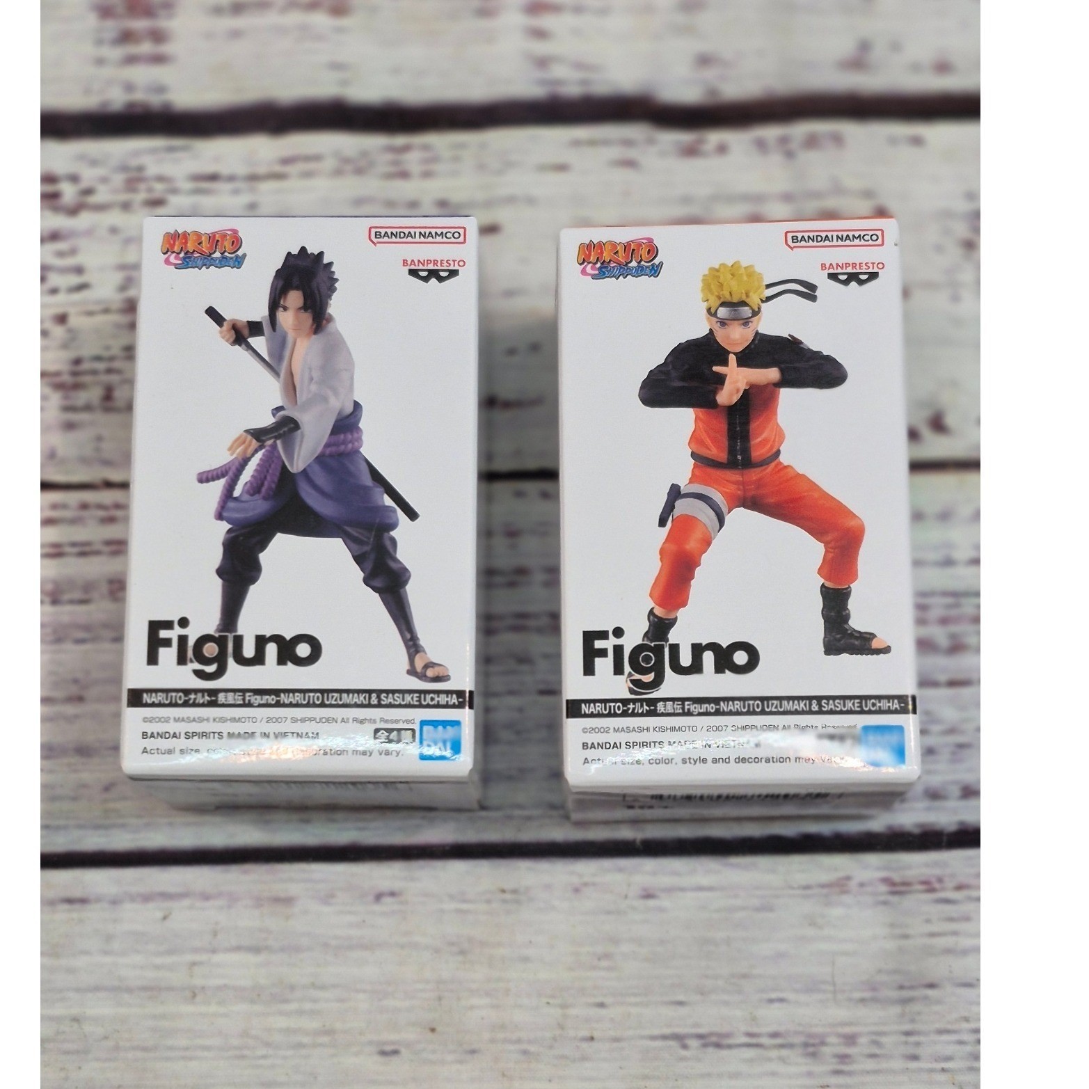 Naruto Shippuden Figuno Bandai Namco Banpresto Naruto Uzumaki Sasuke Uchiha Set