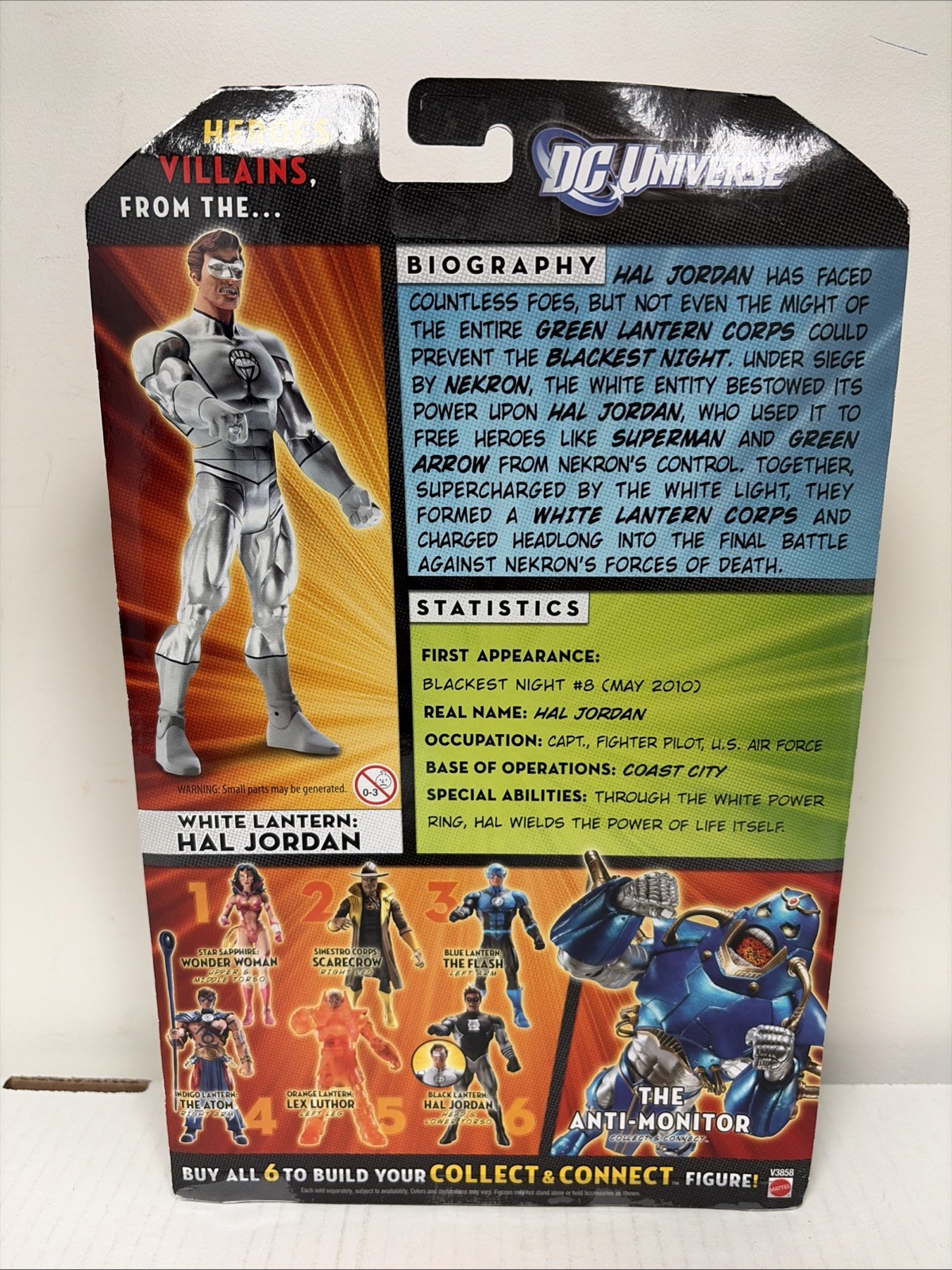 DC Universe Classics WHITE LANTERN Hal Jordan, Wave 17 Fig.6, Anti-Monitor BAF