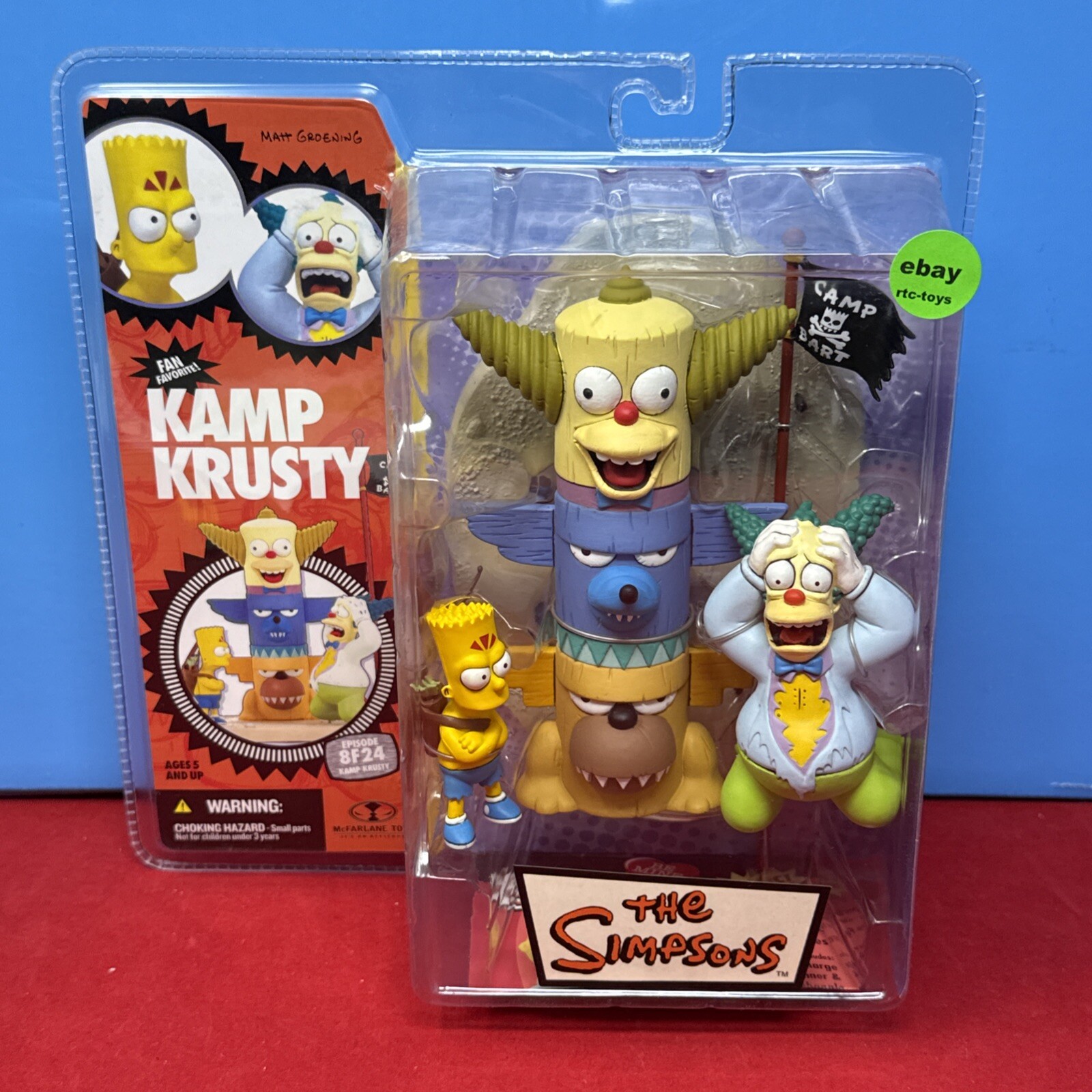 McFarlane The Simpsons Kamp Krusty Bart & Krusty Series 1 New 2007