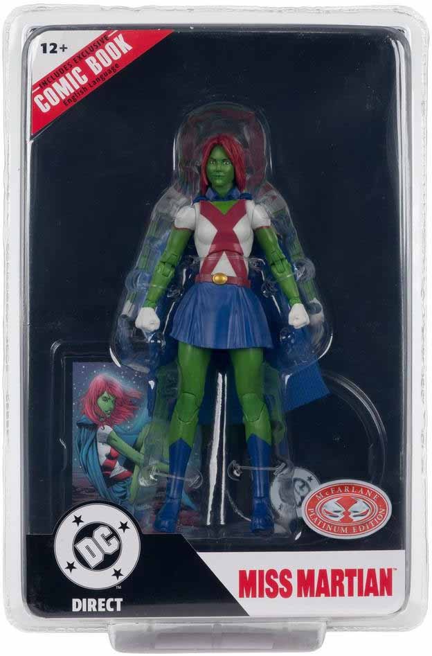 DC Direct Page Punchers Teen Titans 7&Prime; Figure – Miss Martian #41 Red Platinum
