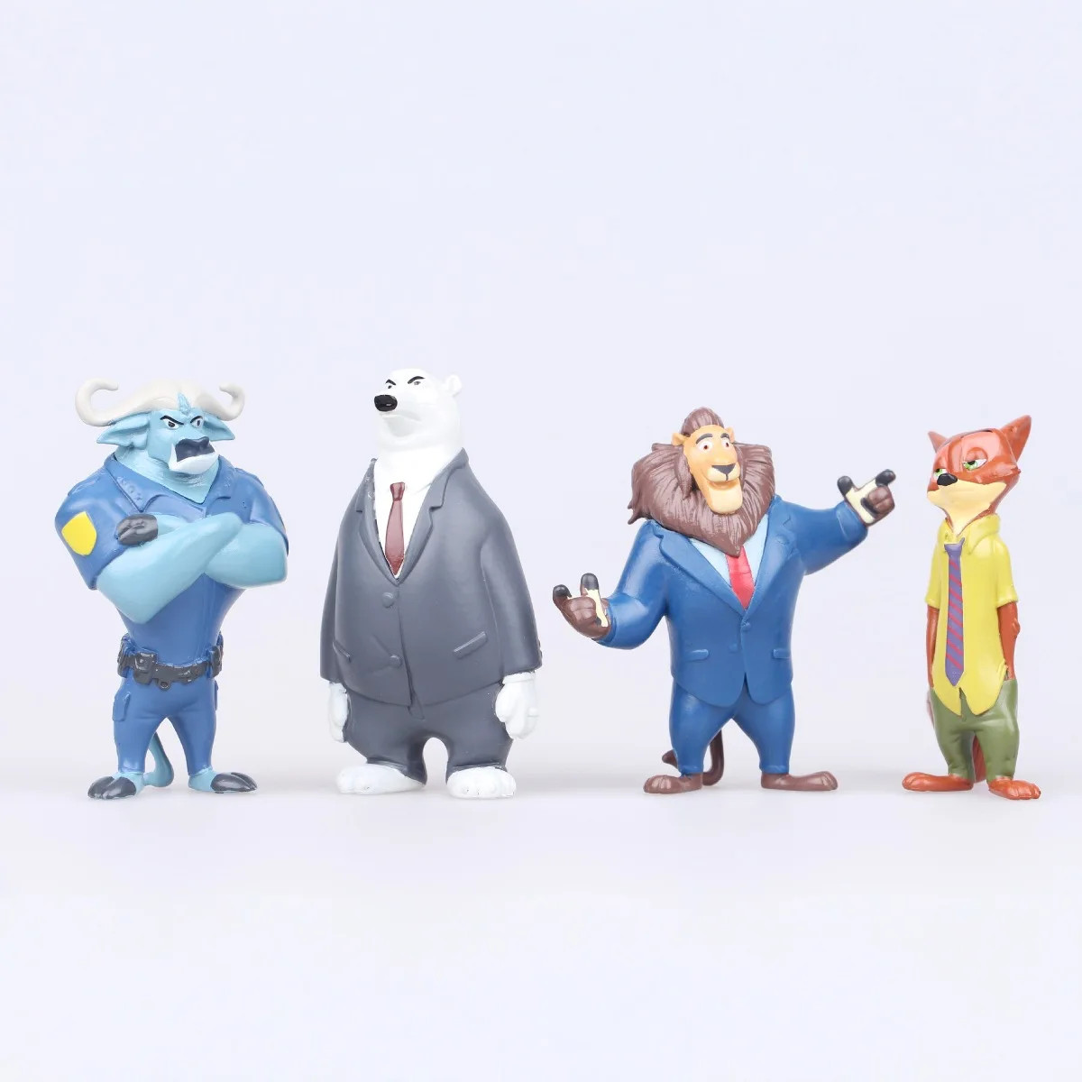 12 pcs set Zootopia Animals Action Figure 4-8 cm Kids Toys Gift Collection Cake