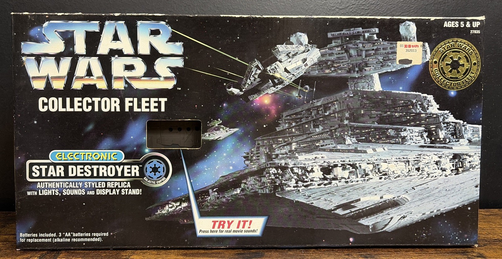 1996 Kenner Star Wars Collector Fleet Electronic Star Destroyer 27835 NIB