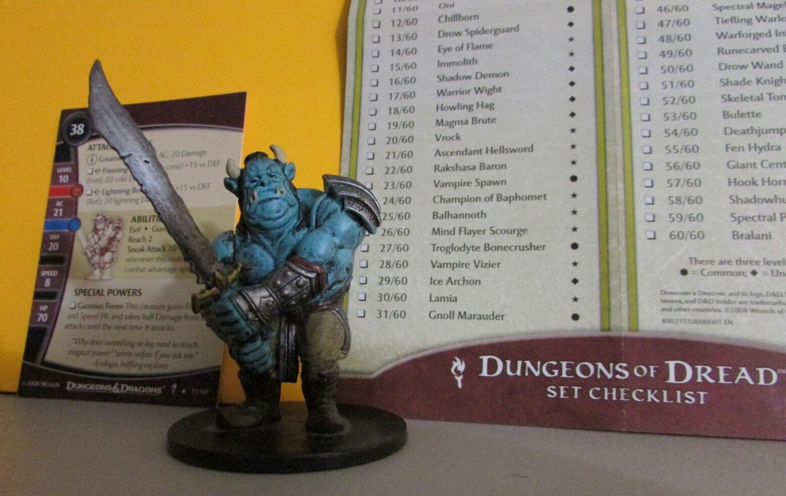 DnD Miniatures Dungeons of Dread – Singles