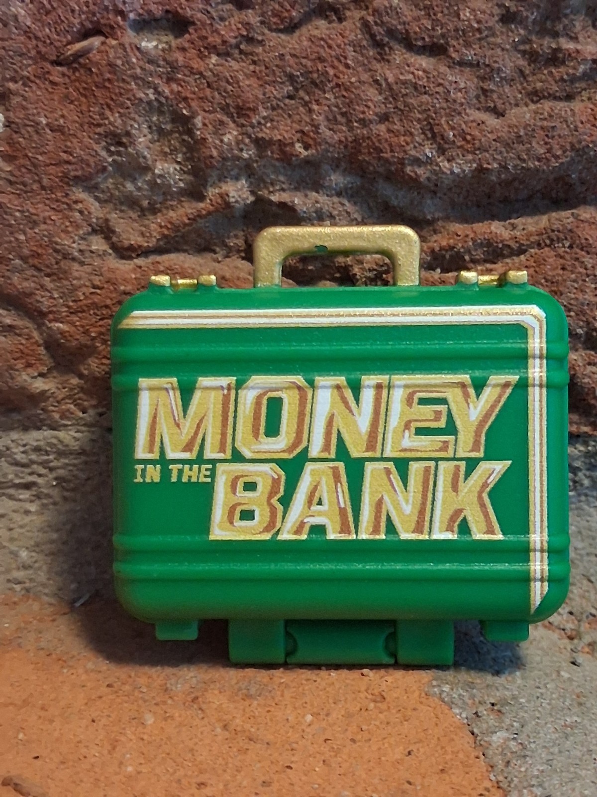 WWE Wrestling Money In The Bank Green Figure Case Mattel Briefcase Suitcase Part
