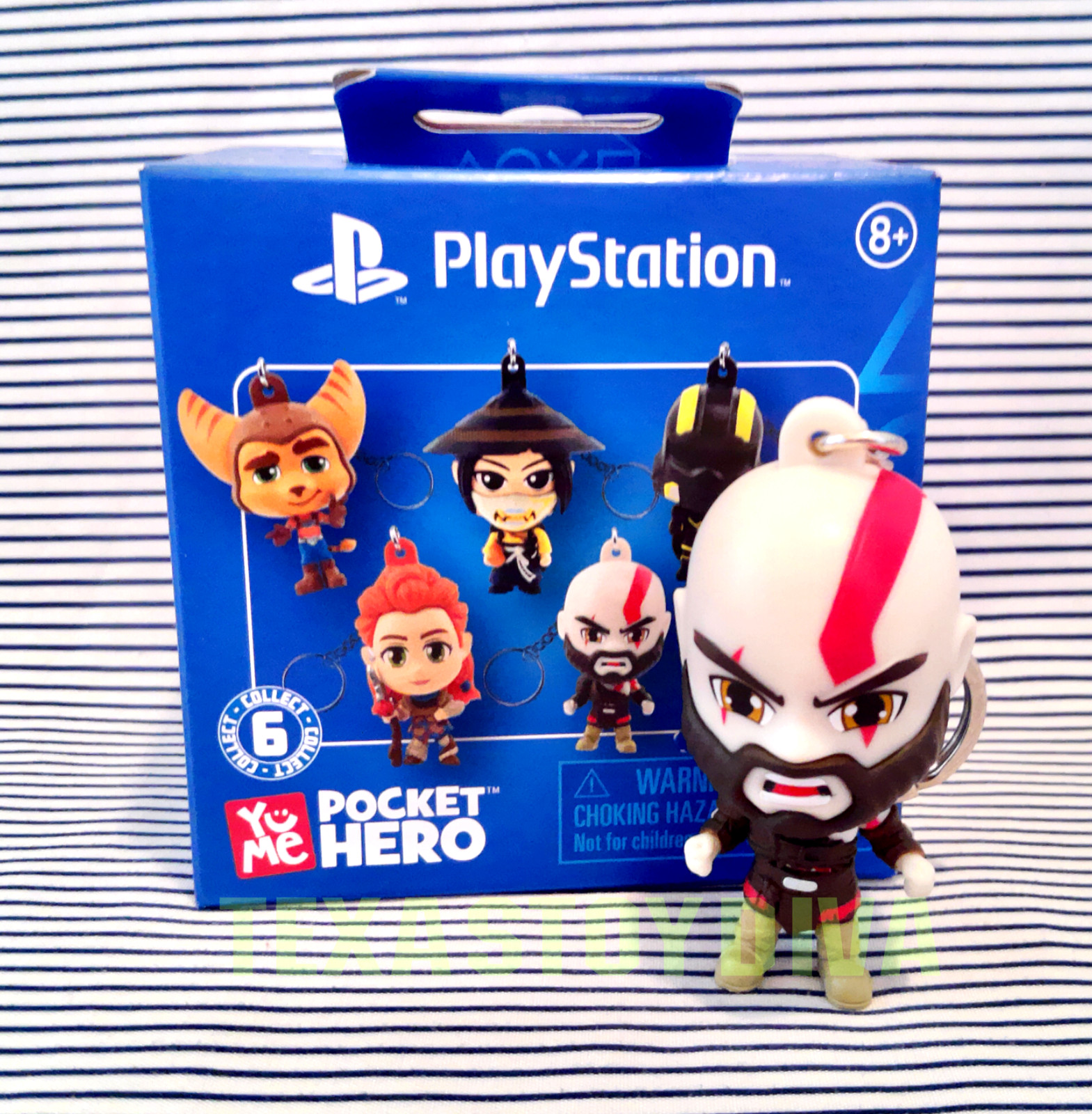 Playstation Pocket Hero Kratos 2&Prime; God Of War Video Game Figure Bag Clip –READ–