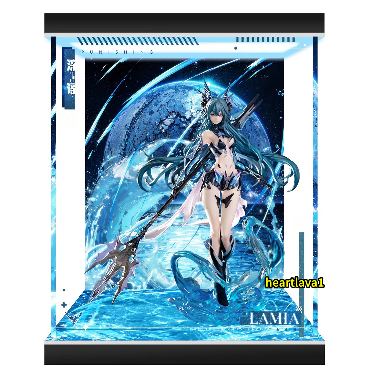 Dustproof Acrylic Display Box Case for GRAY RAVEN:PUNISHING Lamia 1/7 Figure