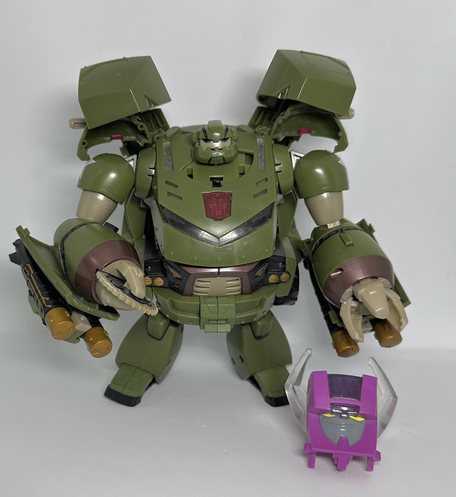 Transformers Animated Leader Class Bulkhead & Headmaster No Box Or Instructions