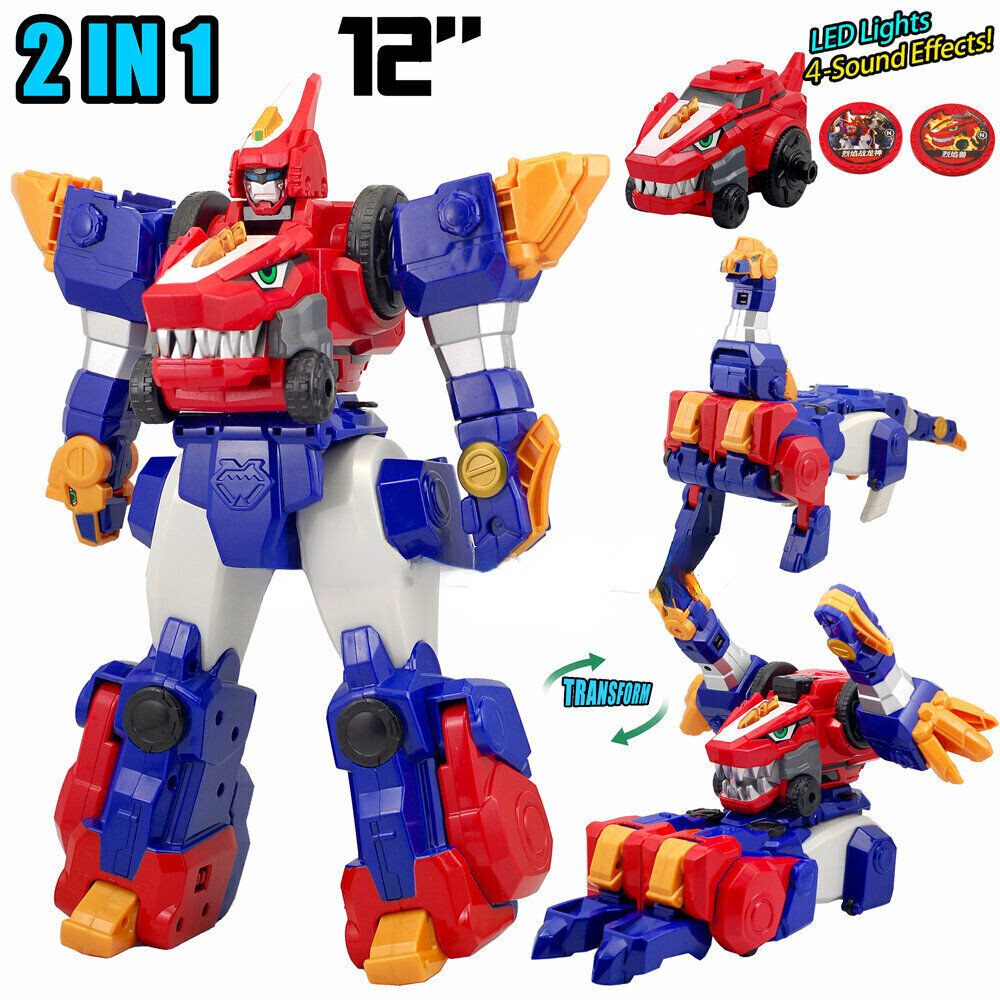 Dino Core Ultra D-Buster Tyranno Dinosaur Transform Robot Combiner 5 in 1 Figure