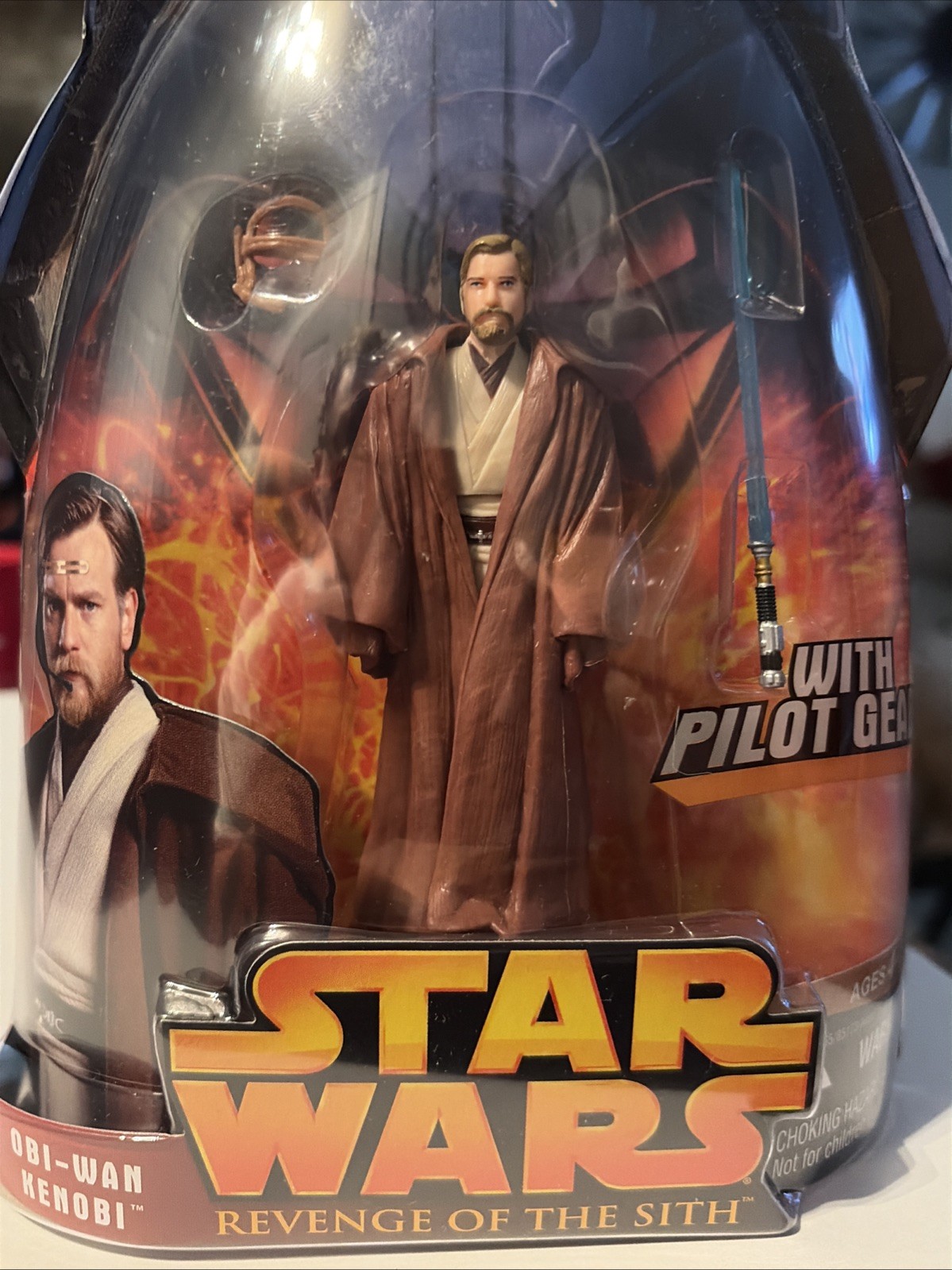 Star Wars Revenge Of The Sith Obi-Wan Kenobi with Pilot Gear Action Figure #55