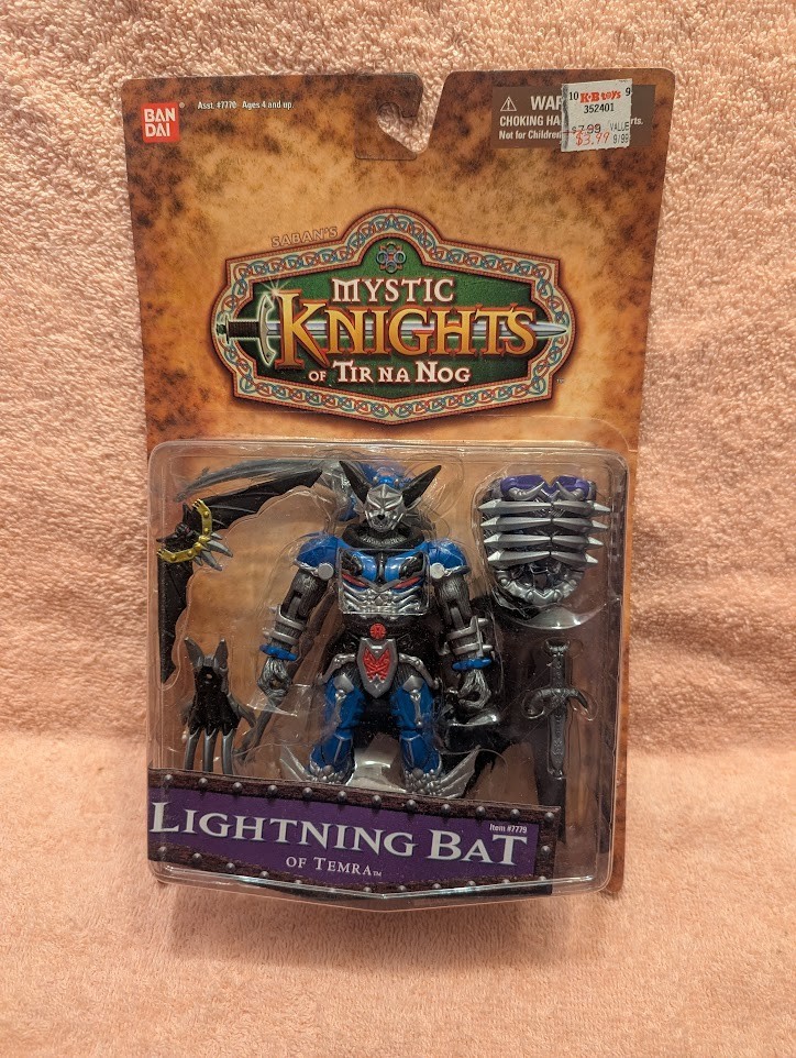 Lightning Bat Of Temra Vintage Mystic Knights Tir Na Nog Figure 1998 Bandai Open