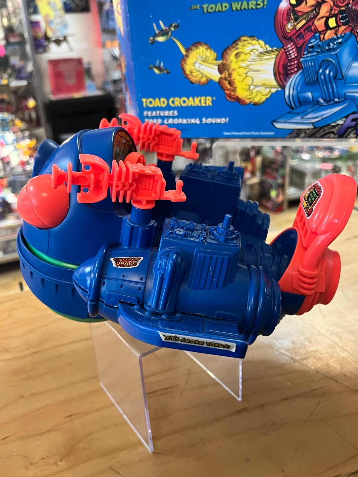 1990 HASBRO BUCKY O&rsquo;HARE TOAD CROAKER STARSHIP COMPLETE WITH ORIGINAL BOX