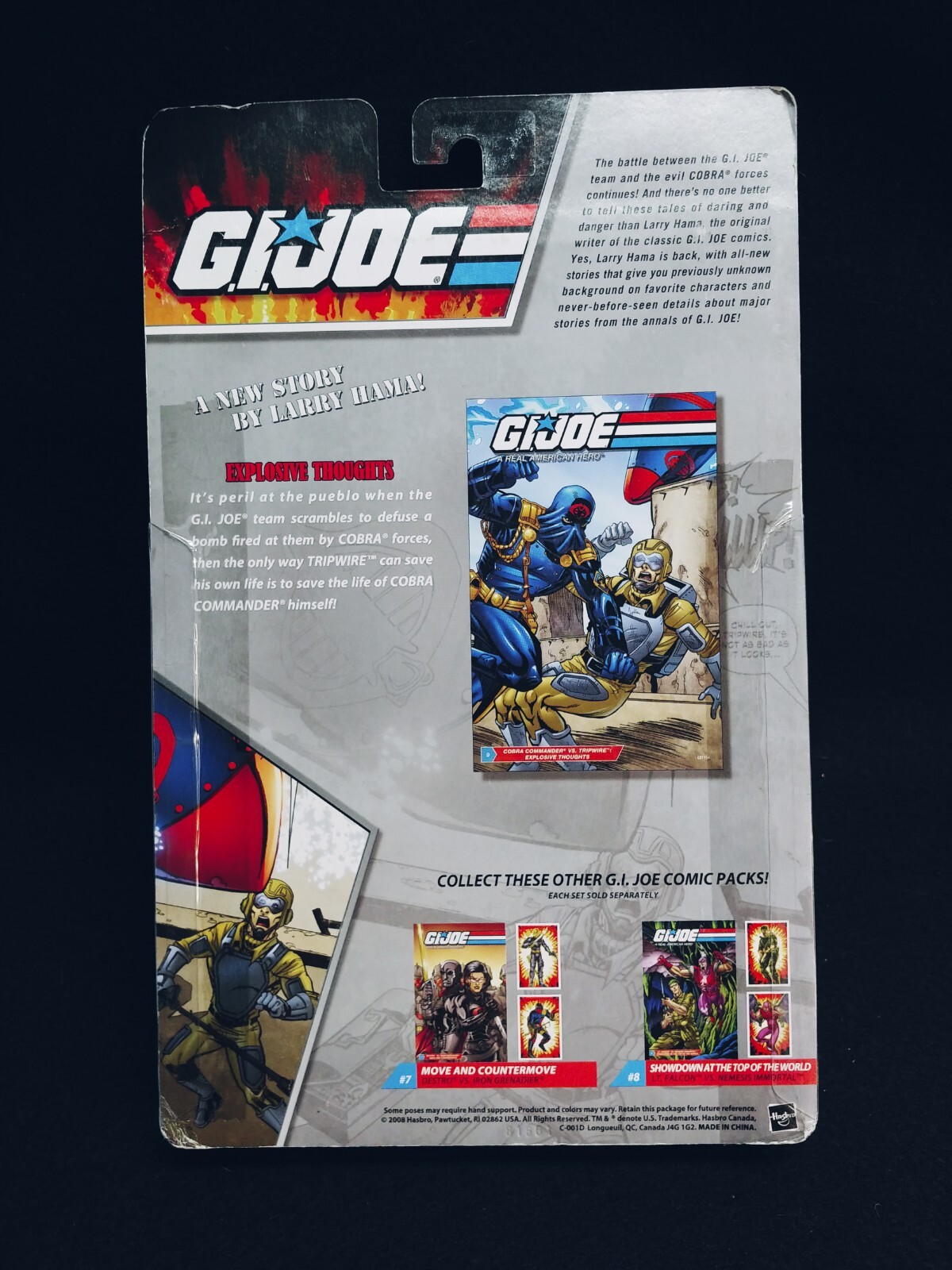 GI Joe Comic 2 Pack Cobra Commander & Tripwire Sealed Signed By Larry Hama