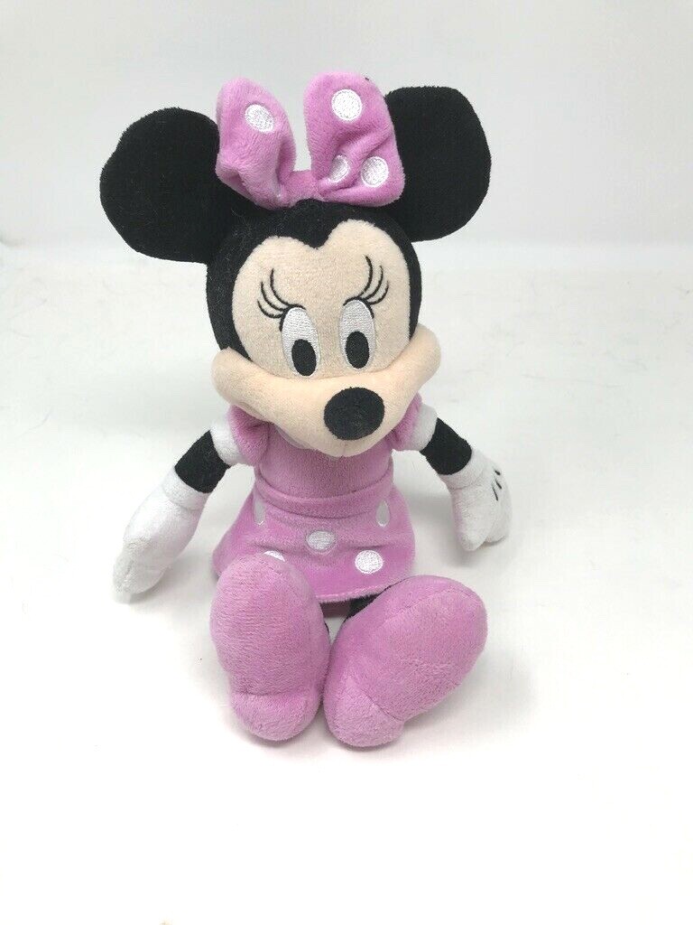 Disneyland Parks Walt Disney World Pink Minnie Mouse Plush Toy 11&Prime; Authentic Tag