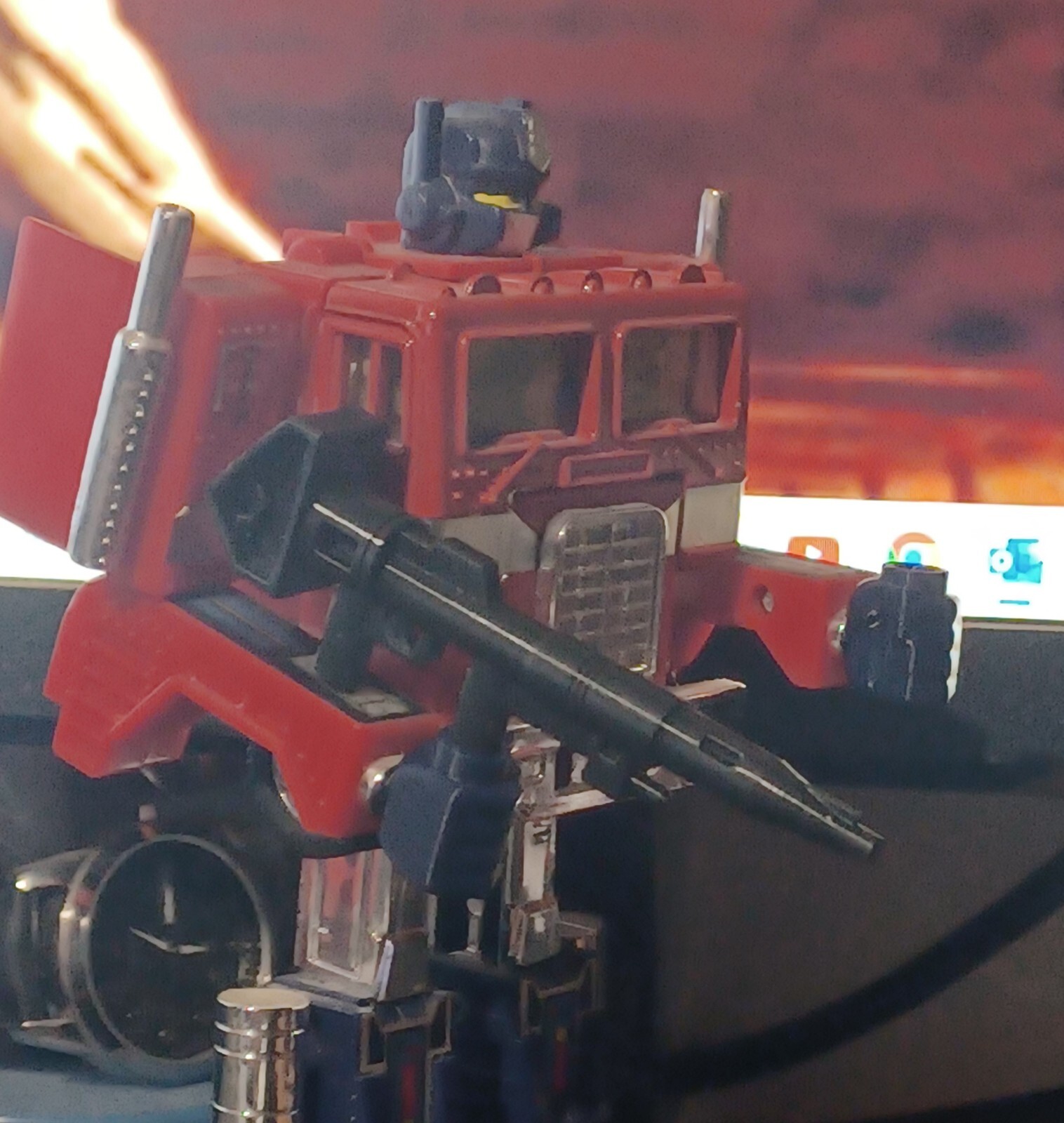 Transformers G1 Optimus Prime 3D Printed Replacement Gun Upgraded With 2 Post ML