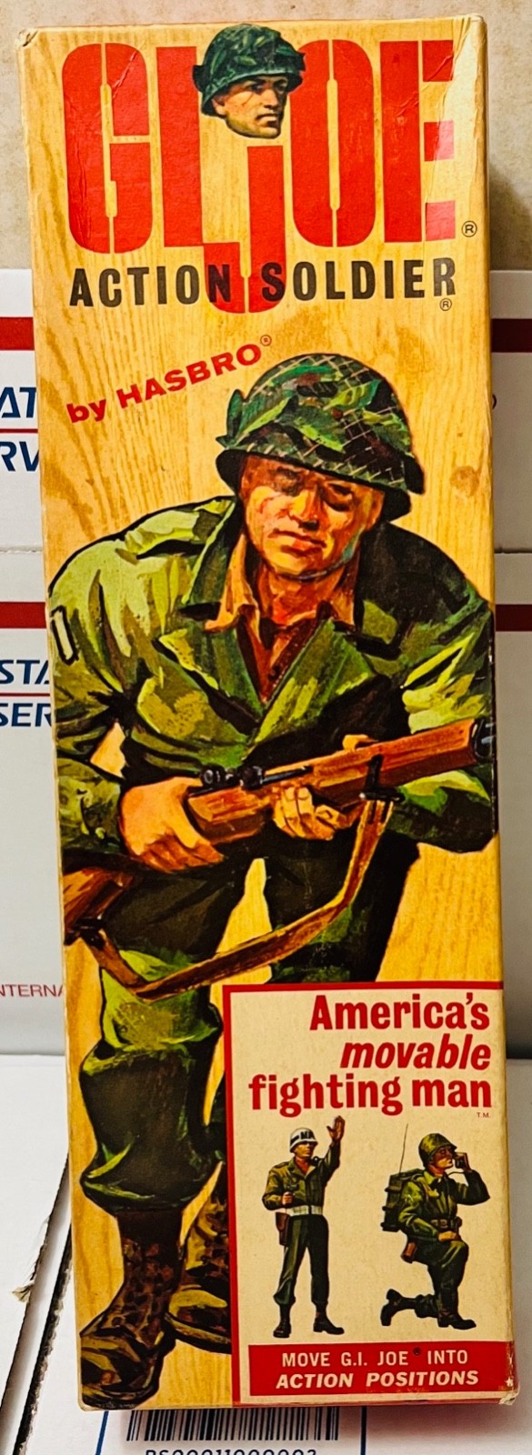 Vintage 1964 Hasbro GI Joe Action Soldier in a nice original box with paper work