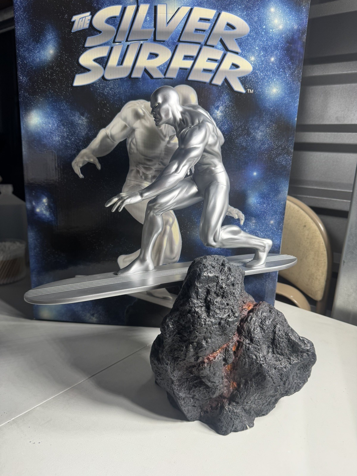 SILVER SURFER Statue HARD HERO MARVEL ( SEE DESCRIPTION :).