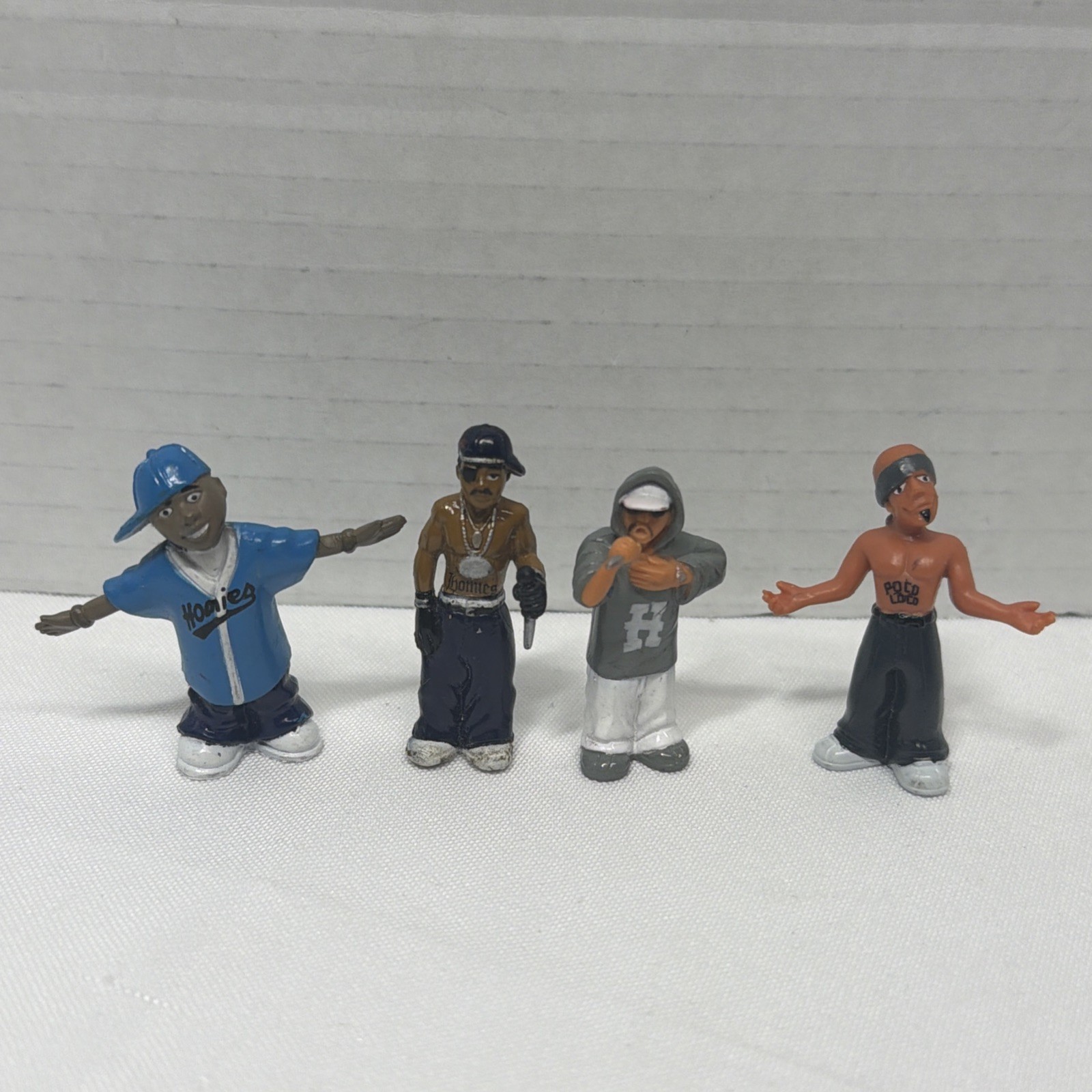 Homies Figurine Lot 4 Hip Hop Rapper B-Boy Poco Loco Half A Homie Ice Cream