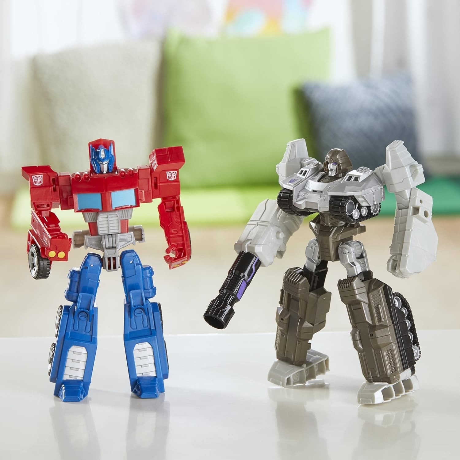 Collectible 7-Inch Action Figures: Optimus Prime and Megatron – Fun for Ages 6+