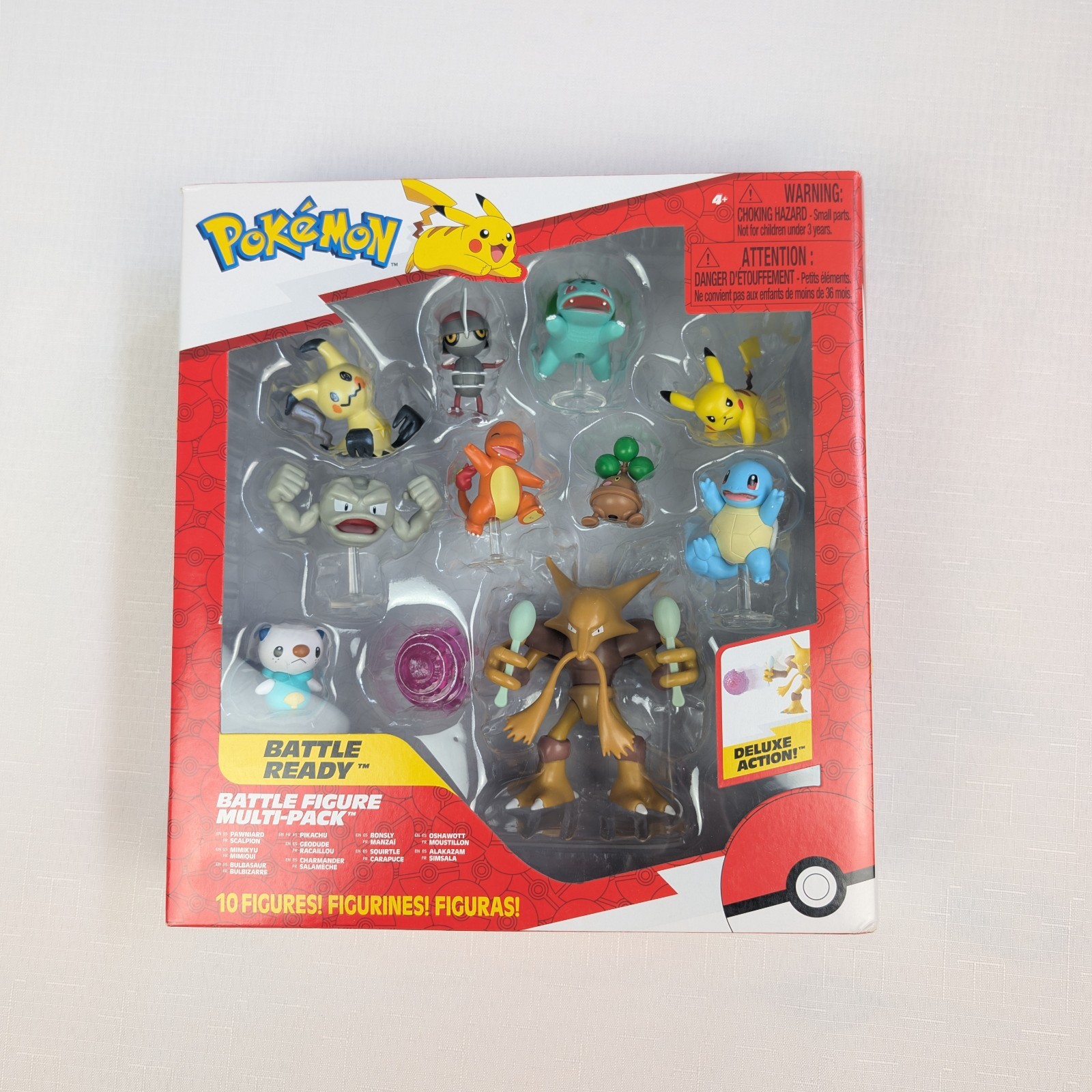 Pokemon Battle Ready Figure 10 Multi-Pack Alakazam Pikachu Jazwares PKW4118 NEW