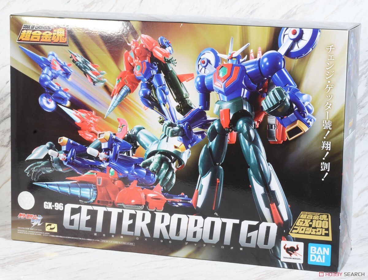 BANDAI SOUL OF CHOGOKIN GX-96 GETTER ROBO GO GETTER ROBO 180mm ACTION FIGURE