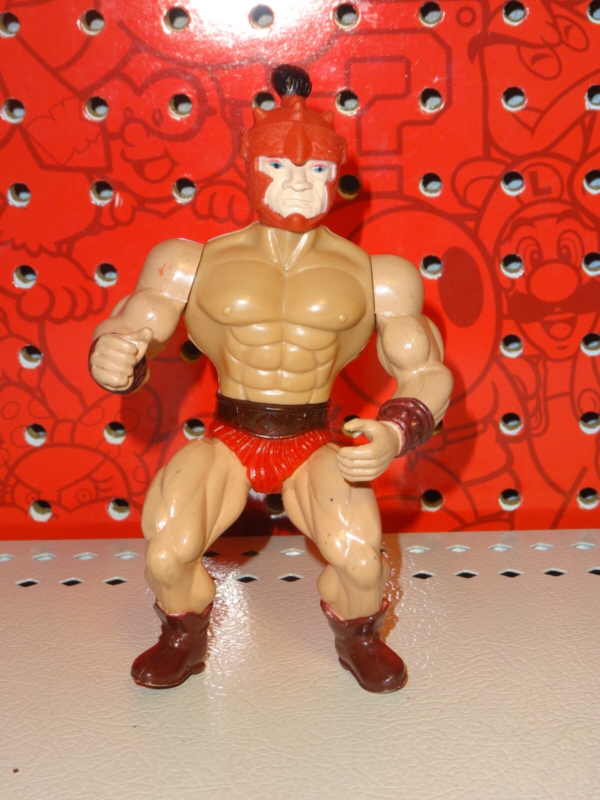 Vintage 1985 Galaxy Fighters Warriors Sungold Centurn 5.75&Prime; Action Figure