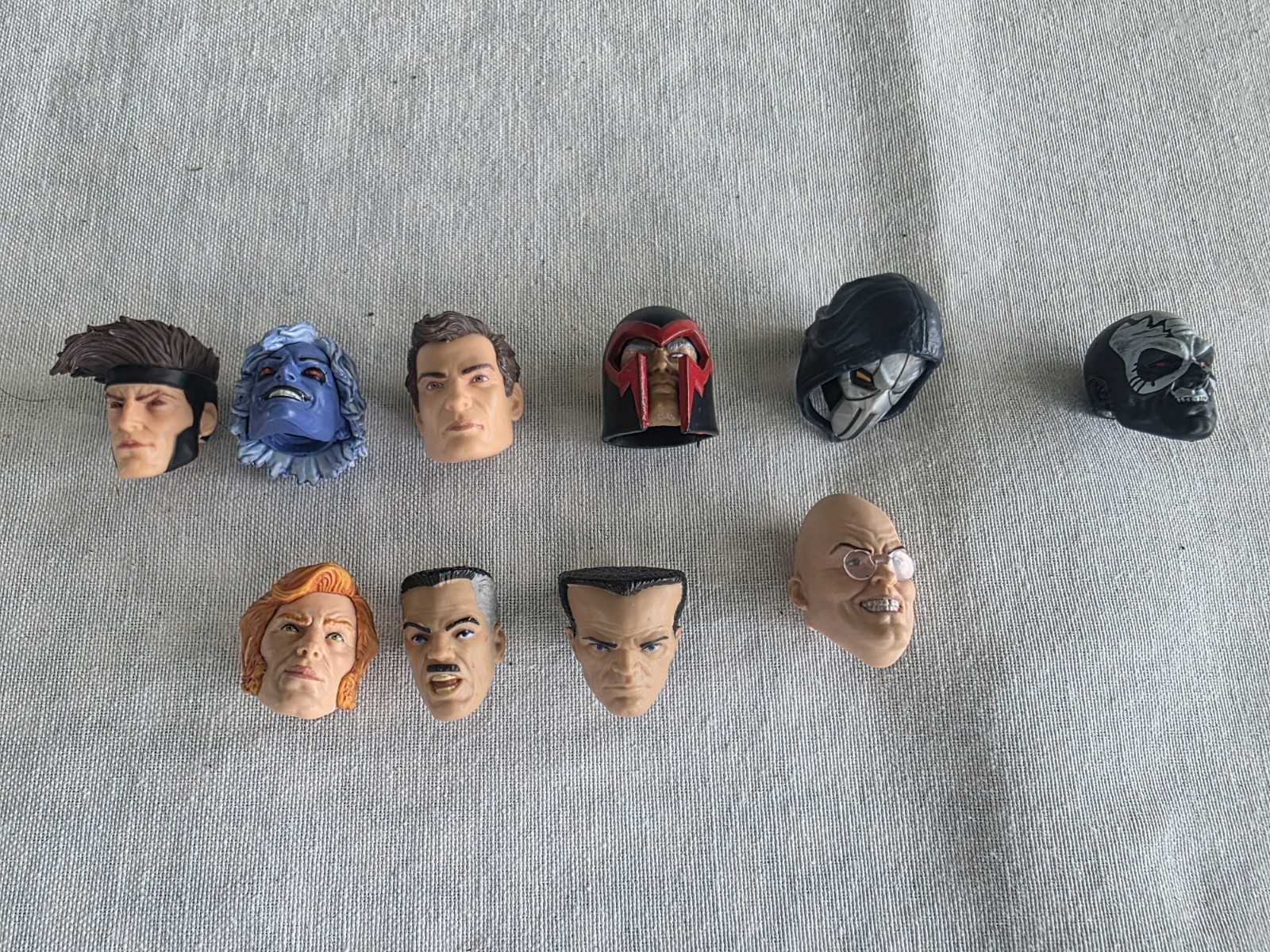 Marvel Legends Dr. Doom Magneto Skullbuster Villain Head X-men Lot Of 11🔥🔥