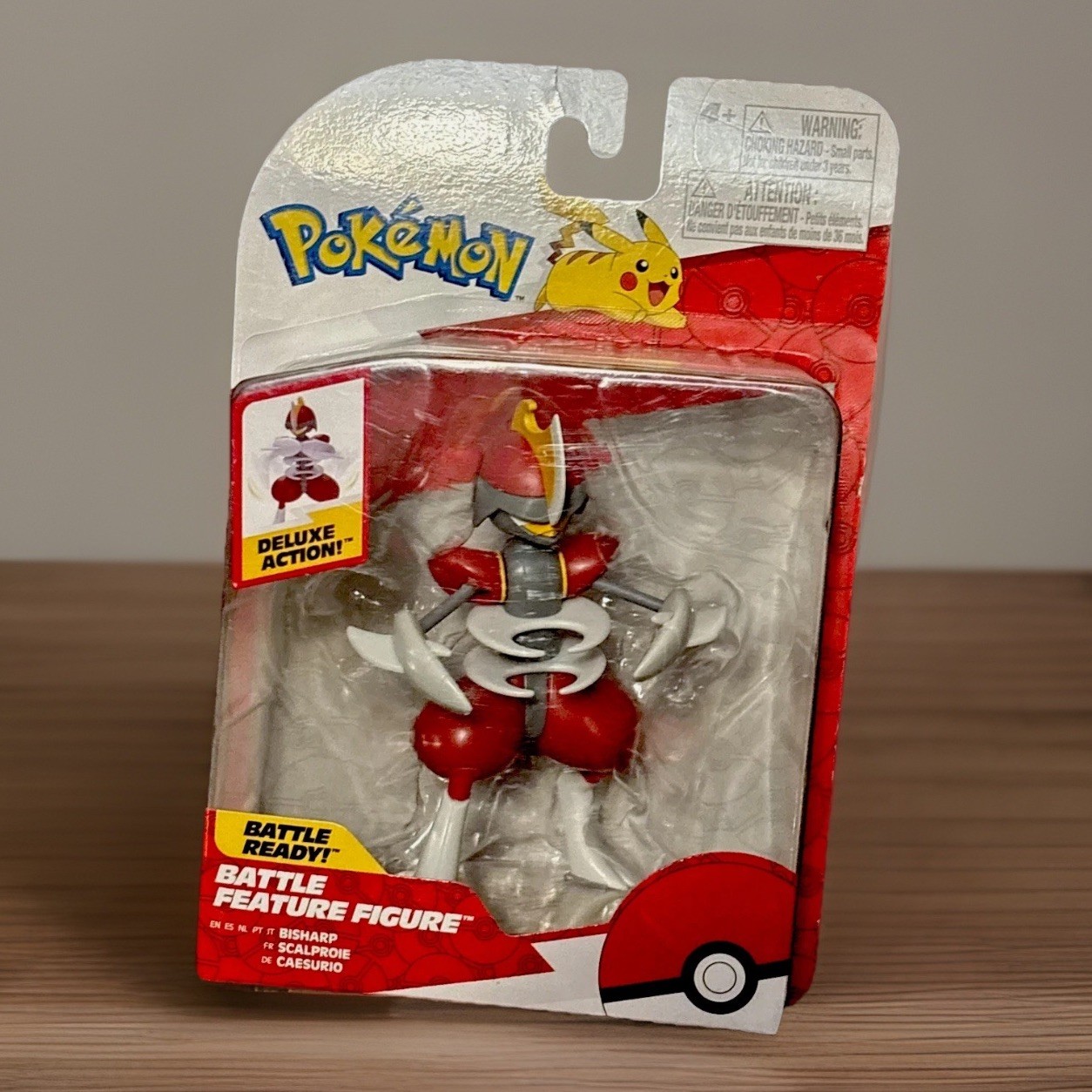 Pokémon -“Bisharp” 4.5in Deluxe Action Battle Feature Figure w/ Blade Attack