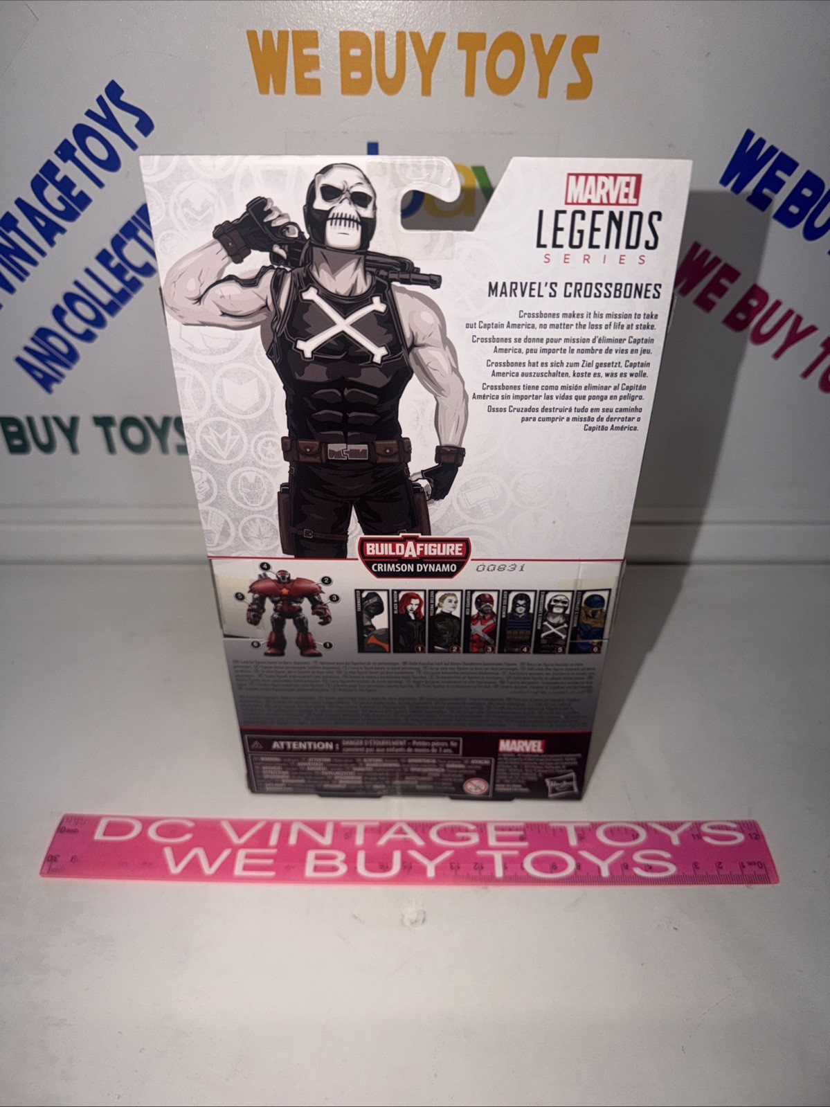 Marvel Legends Series Crossbones with BAF Crimson Dynamo Hasbro 6” Action Figure