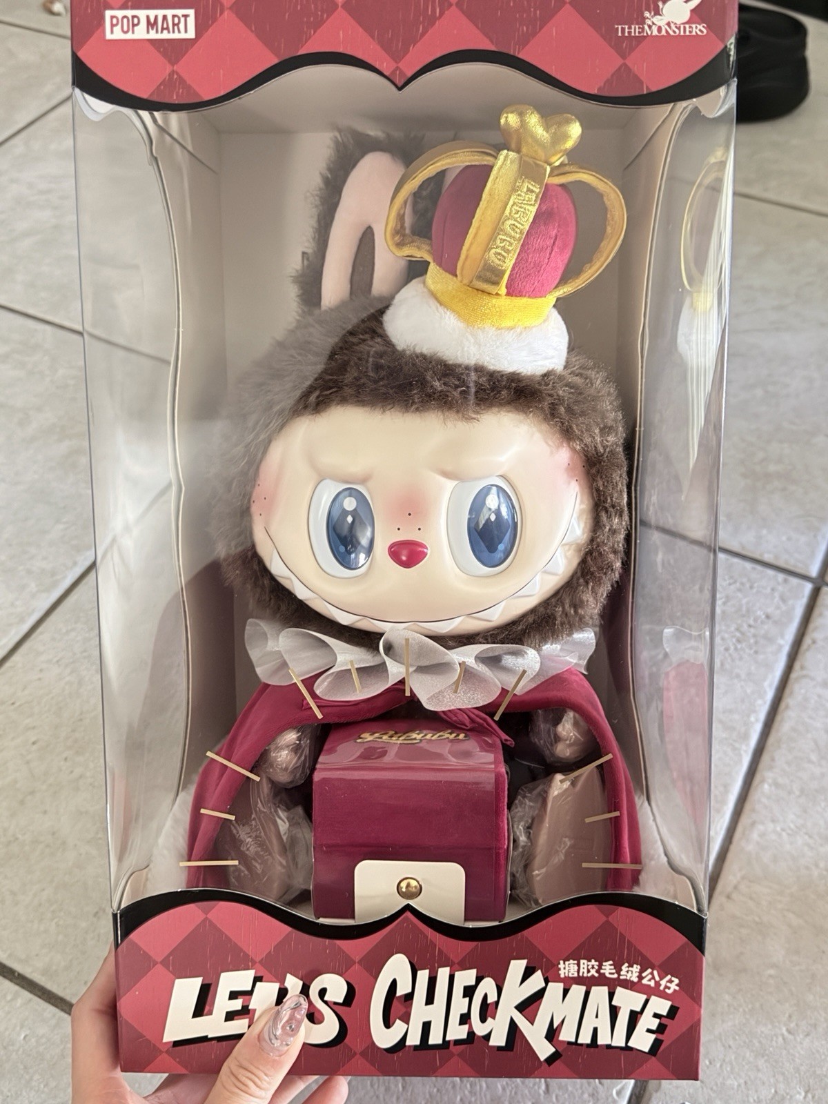 Pop MART Labubu the Monsters Let&rsquo;s Checkmate King Series Vinyl Plush Doll