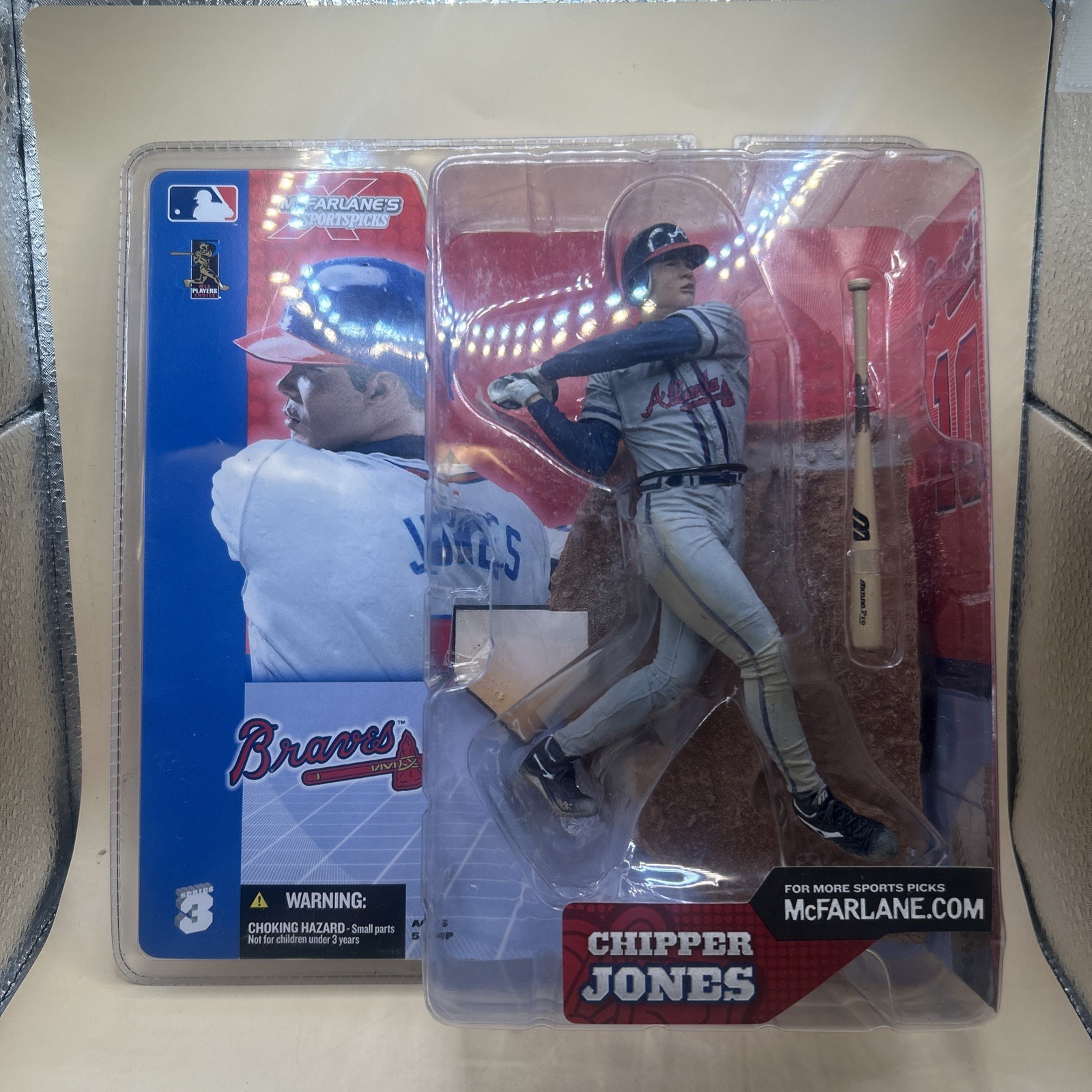 CHIPPER JONES Atlanta Braves McFarlane MLB Series 3 Baseball Figure