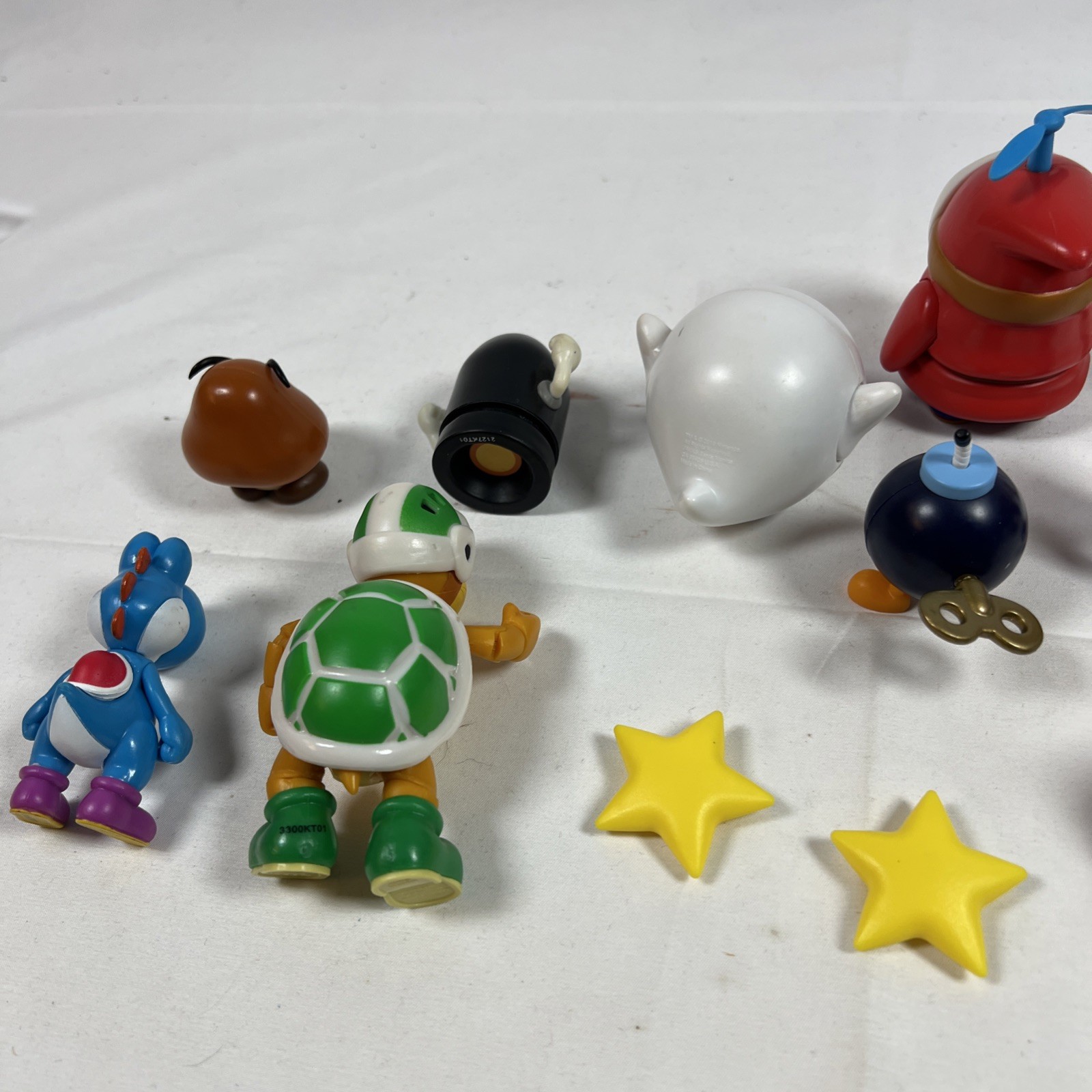 World of Nintendo Jakks Super Mario 4&Prime; Inch figure lot Mario And Others,12 Total