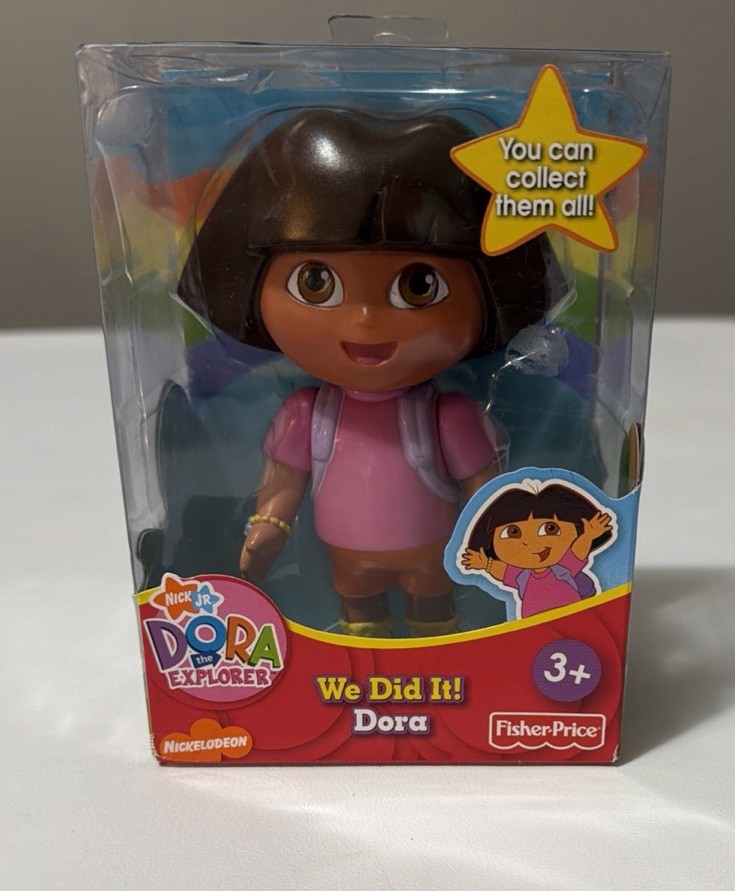 Dora the Explorer Figure Lot 5” Tall Hard PVC Doll Rare Size New