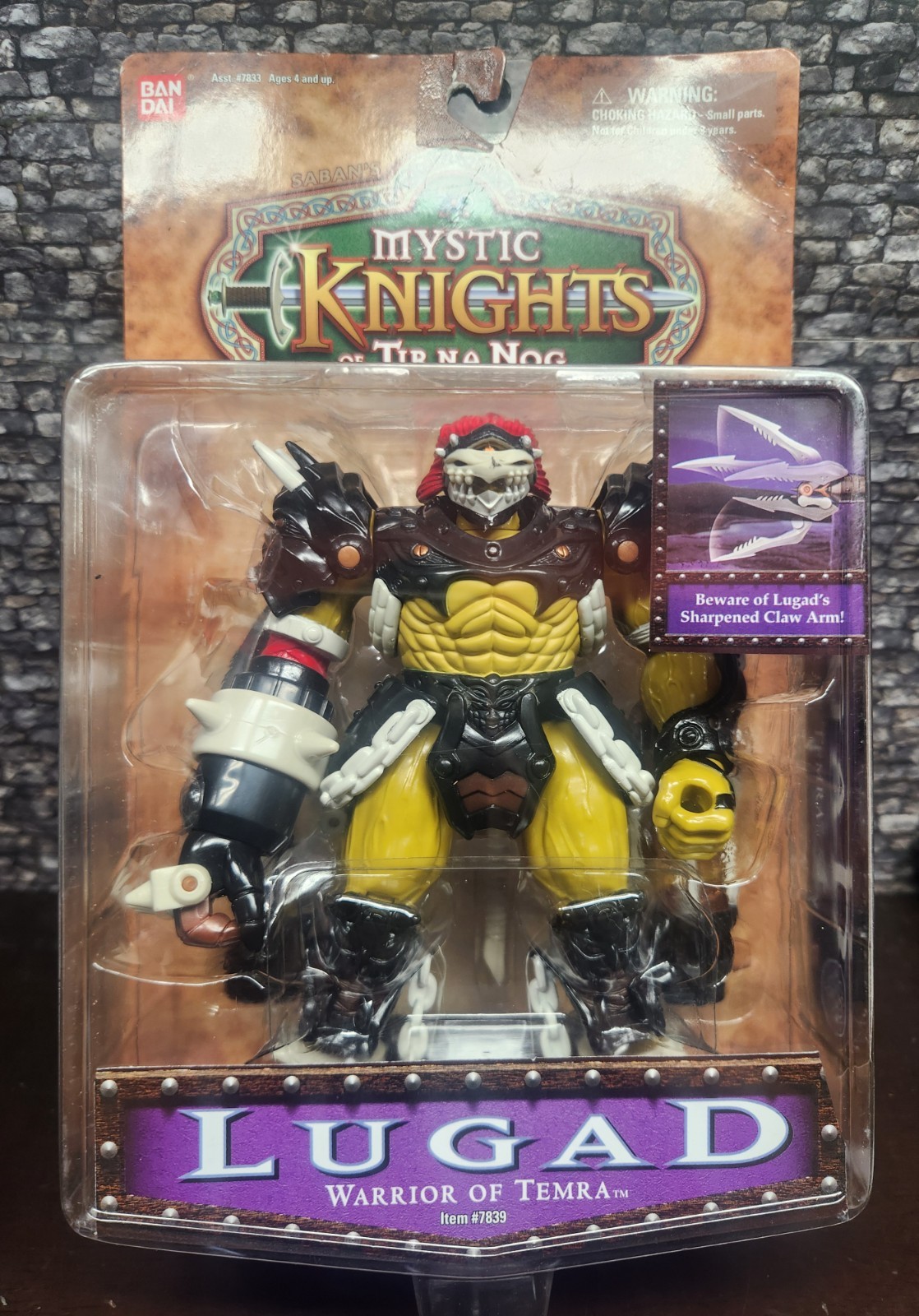 1998 Bandai Saban&rsquo;s Mystic Knights of Tir Na Nog Lugad Warrior of Temra Figure