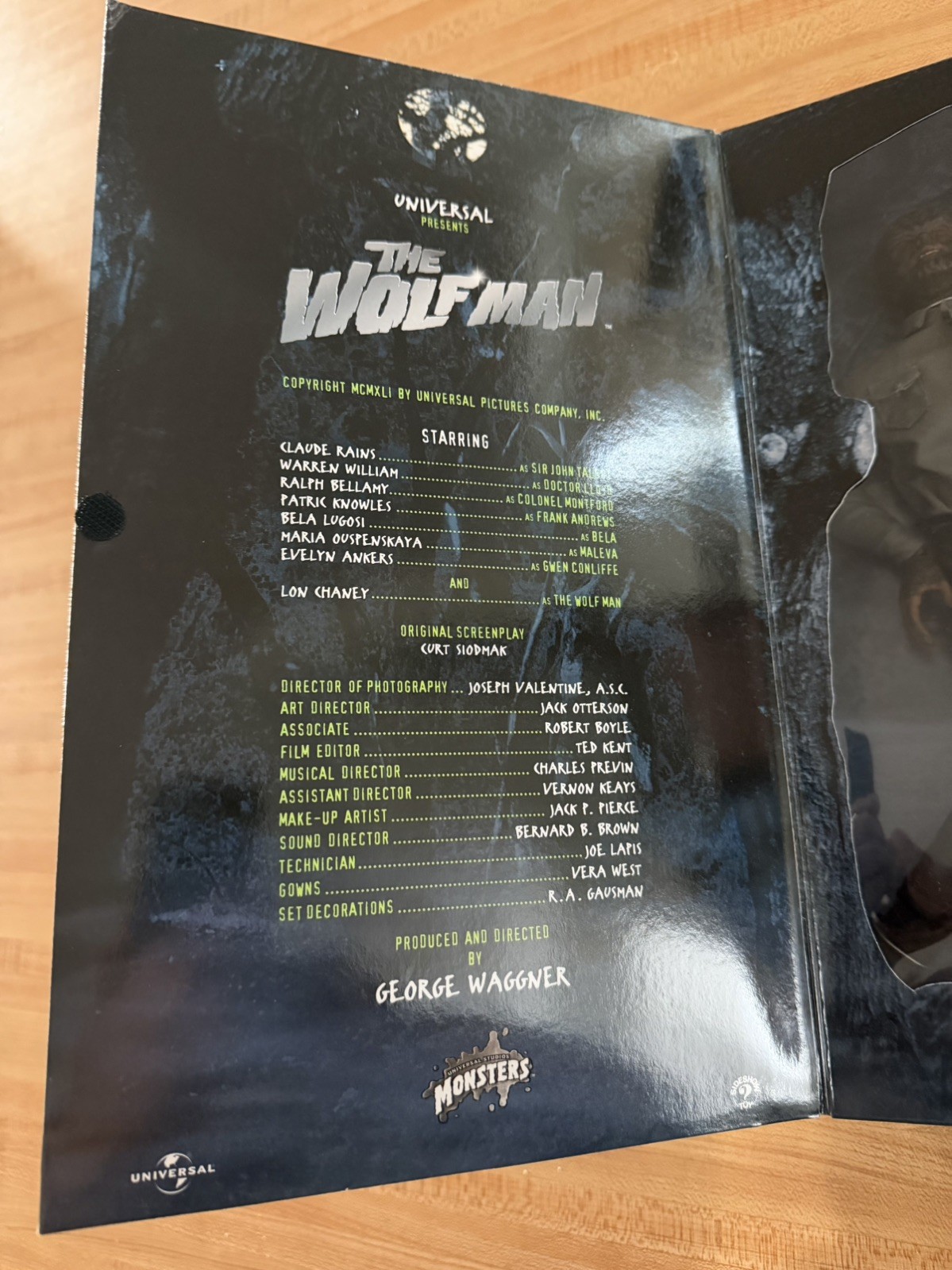 Sideshow The Wolfman Universal Monsters 12” Collectible Figure 2001