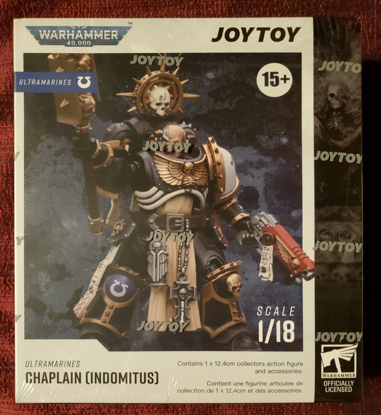 JoyToy | Warhammer 40,000 40K Space Marines Ultramarines Chaplain (Indomitus)