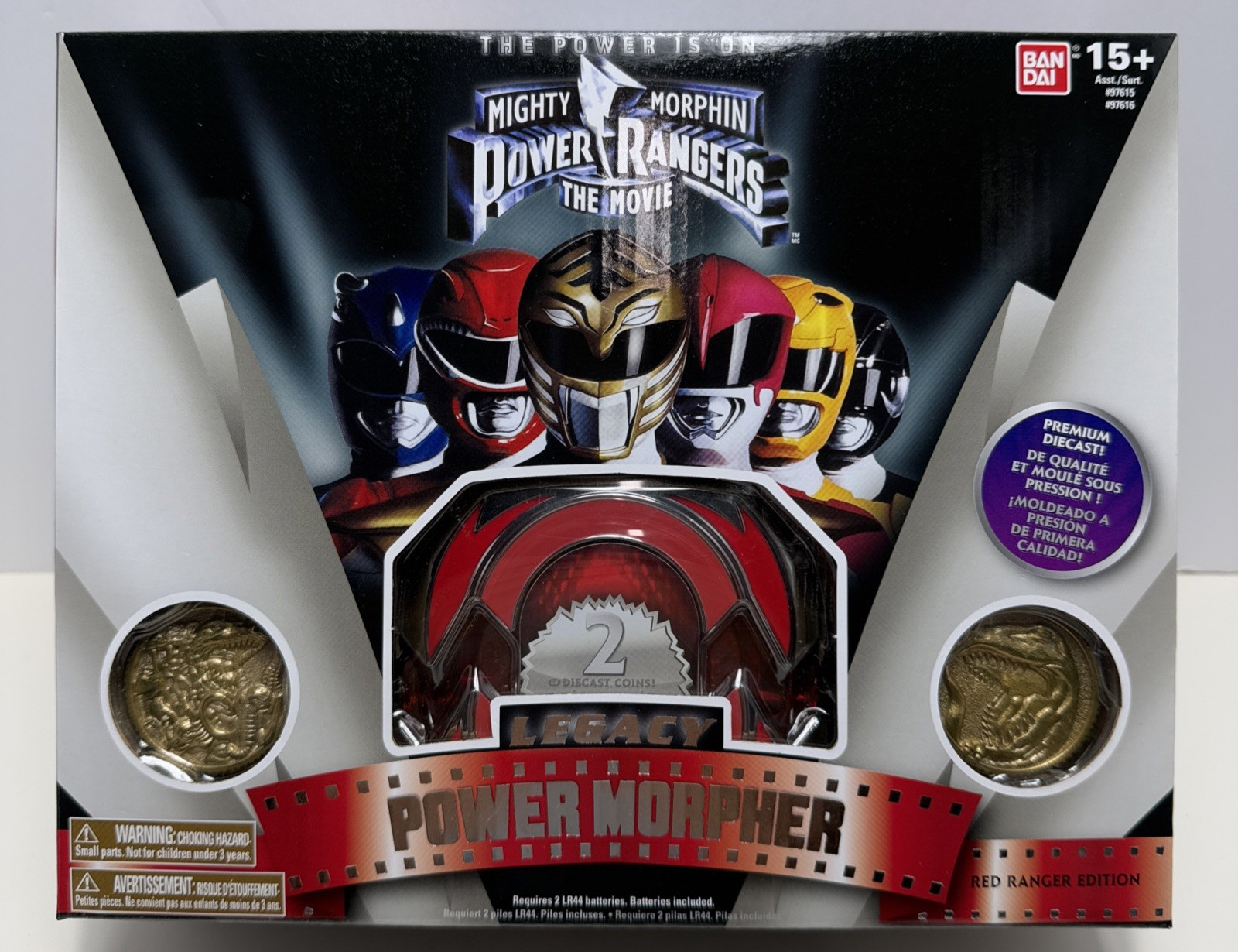 2016 Mighty Morphin Power Rangers Movie Legacy POWER MORPHER Red Ranger New