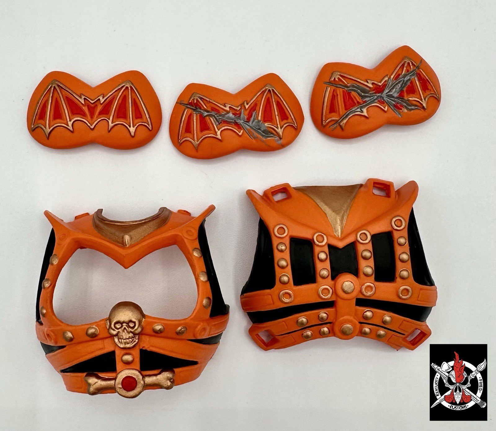Compatible MOTU Classics HE-MAN FAKER BATTLE ARMOR CUSTOM SET