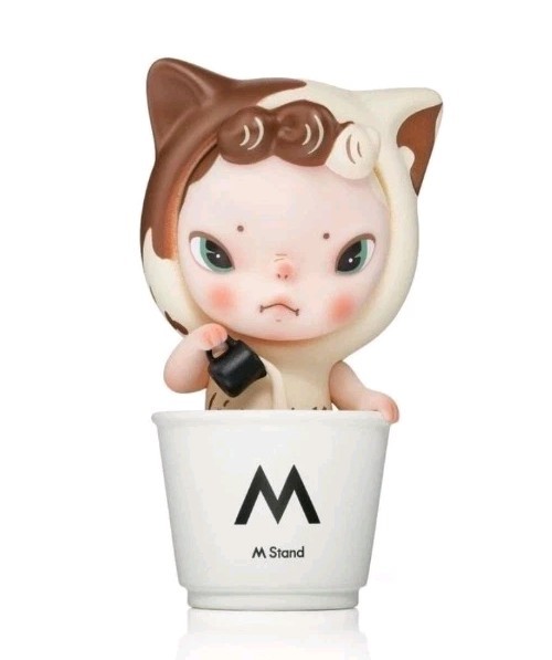 Sooya Studio x M Stand Coffee Series TAKEAWAY CUP LATTE BAN ☕️ PVC Figure NEW