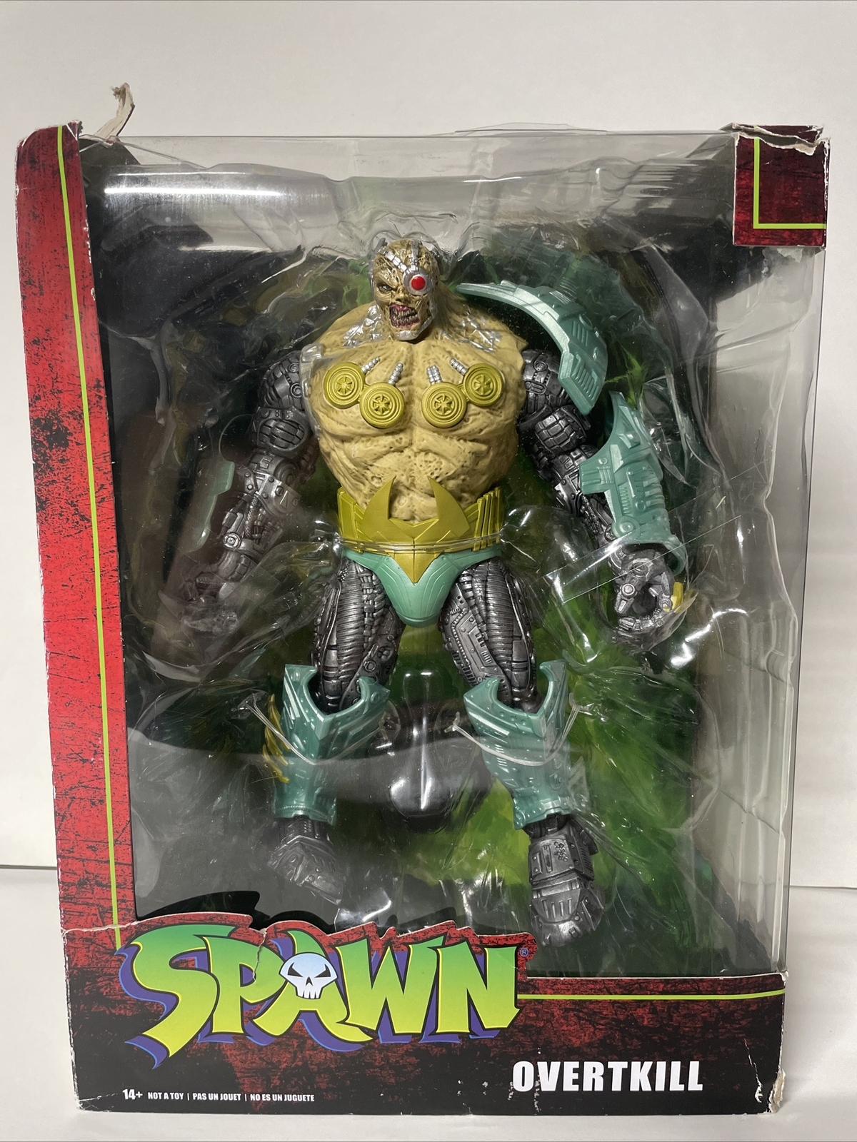 SPAWN MEGAFIG « OVERTKILL » Figure MCFARLANE TOYS 10&Prime; Wave 3 NEW “damaged Box” 🔥