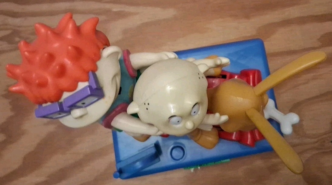 Rugrats Lot Coin Bank 1 Chuckie Figure, 1 Funko 1 Tin Chuckie Nickelodeon Tommy