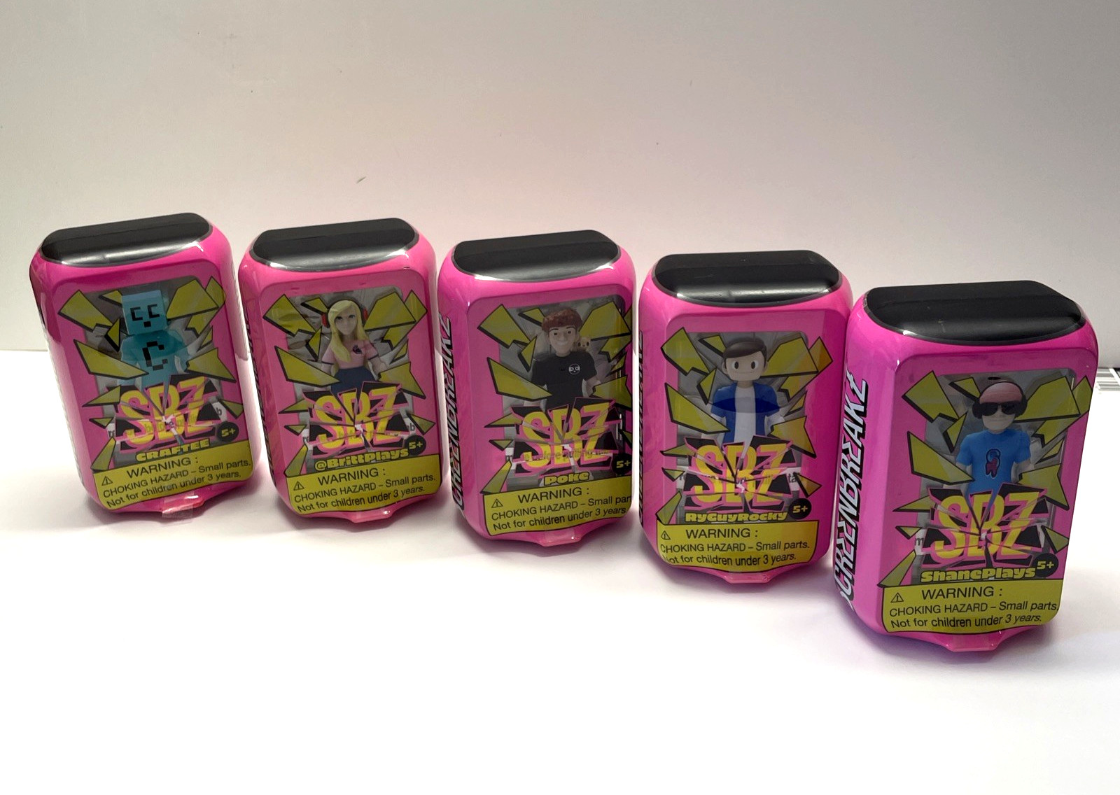 5 ScreenBreakZ Gamerz Collectible Poke ShanePlays BrittPlays RyGuyRocky Craftee