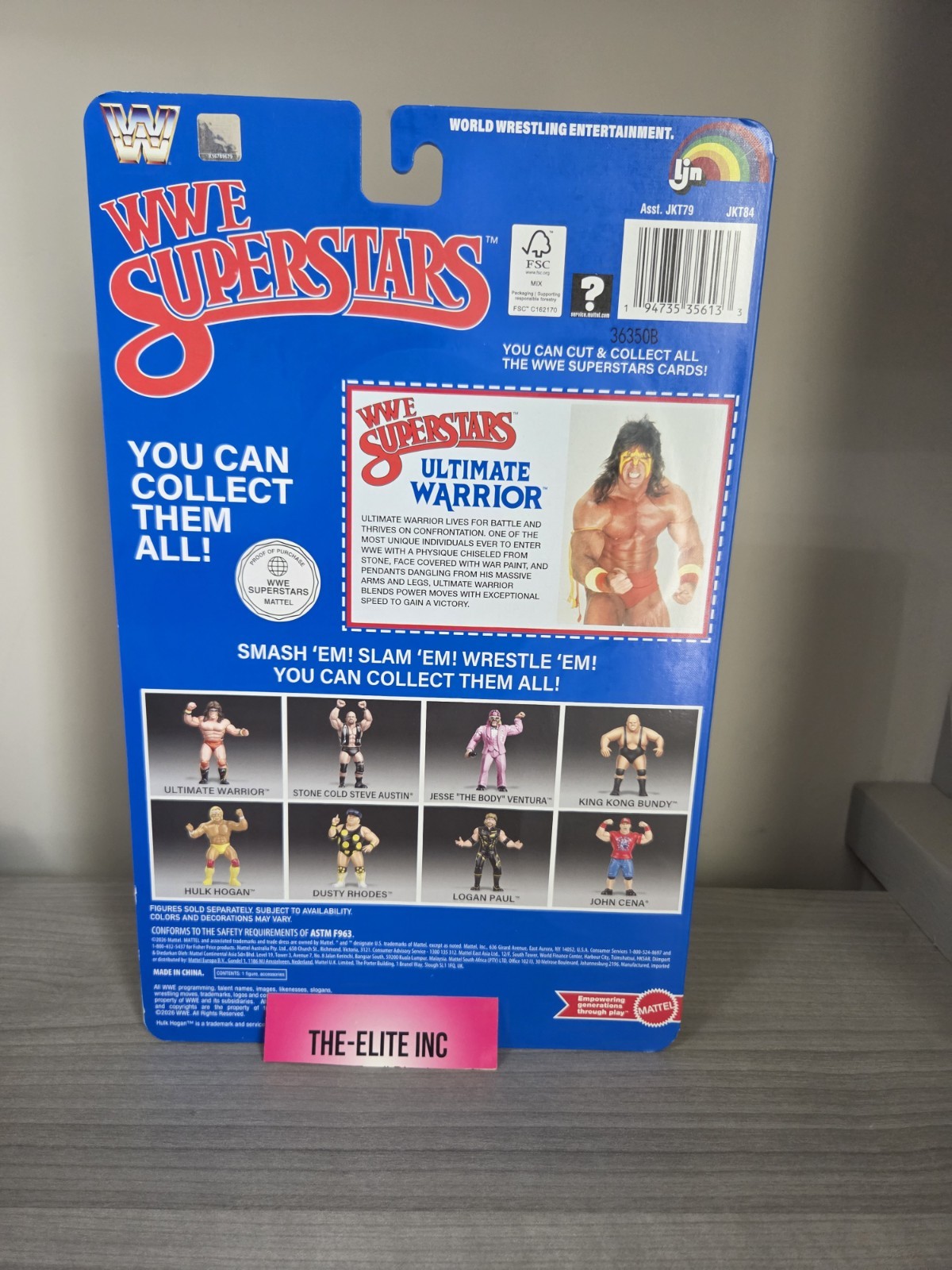 WWE LJN MATTEL SUPERSTARS ULTIMATE WARRIOR 8&Prime; ACTION FIGURE BLUE CARD SHIPS NOW