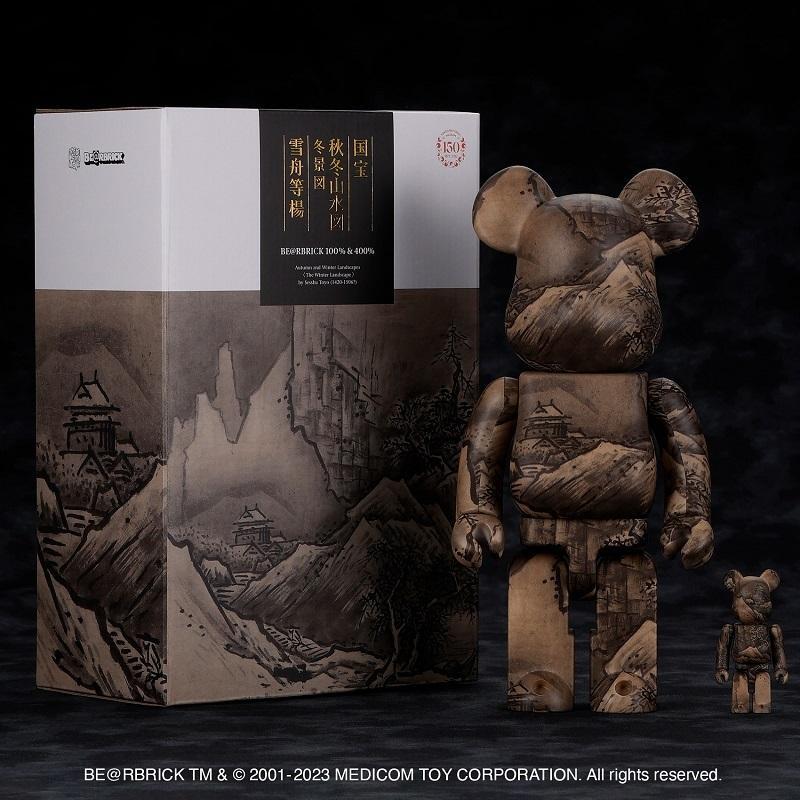 BE@RBRICK Bearbrick Sesshu SHUTOU Landscape Winter 100% & 400% Figure Toy New