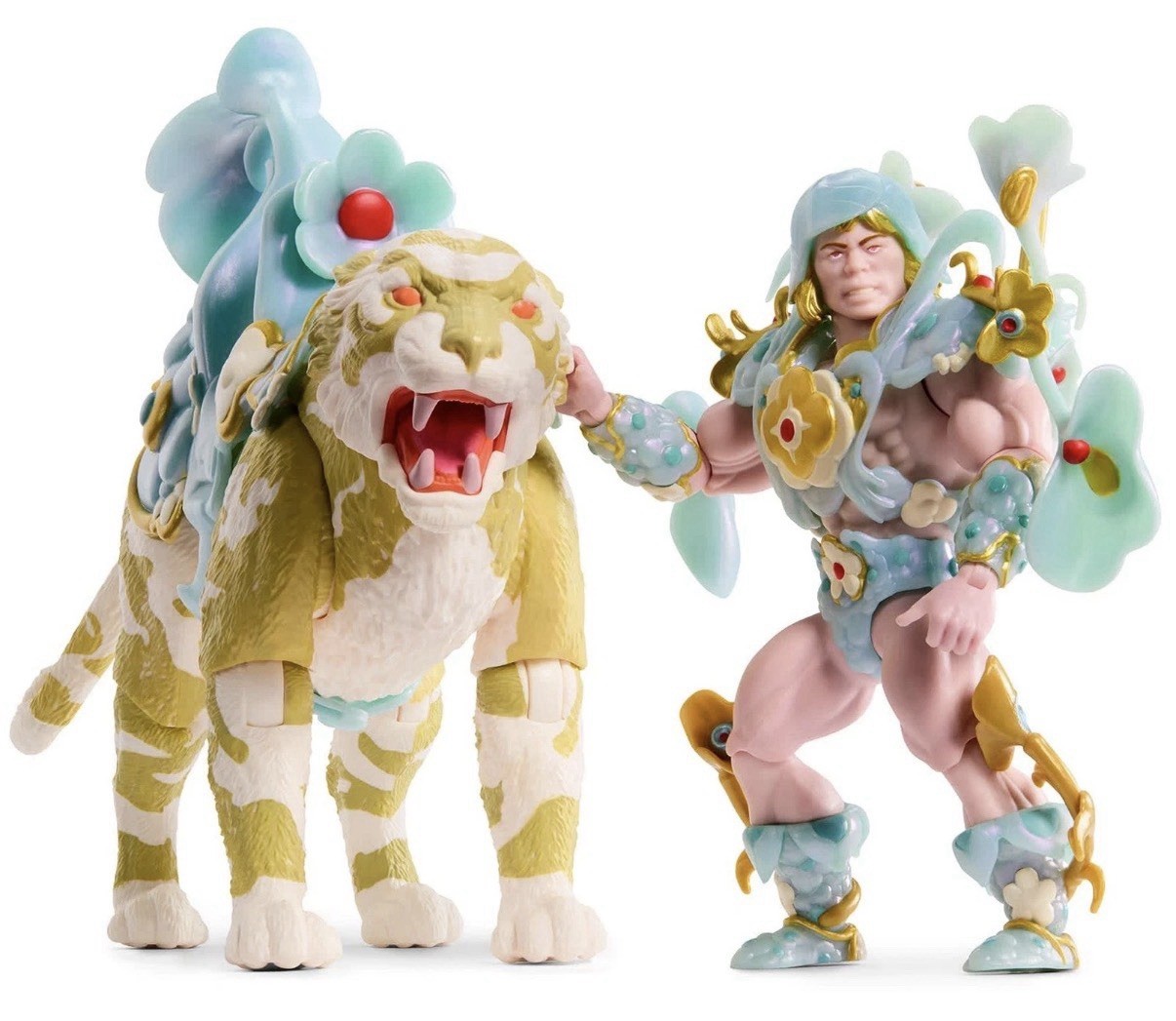 Masters of the Universe James Jean Floral He-Man and Battle Cat Action Figure