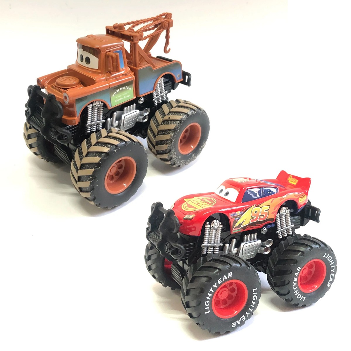 Disney Pixar Cars Toy Red Lightning McQueen Metal Mode Monster Truck Boys Gifts~